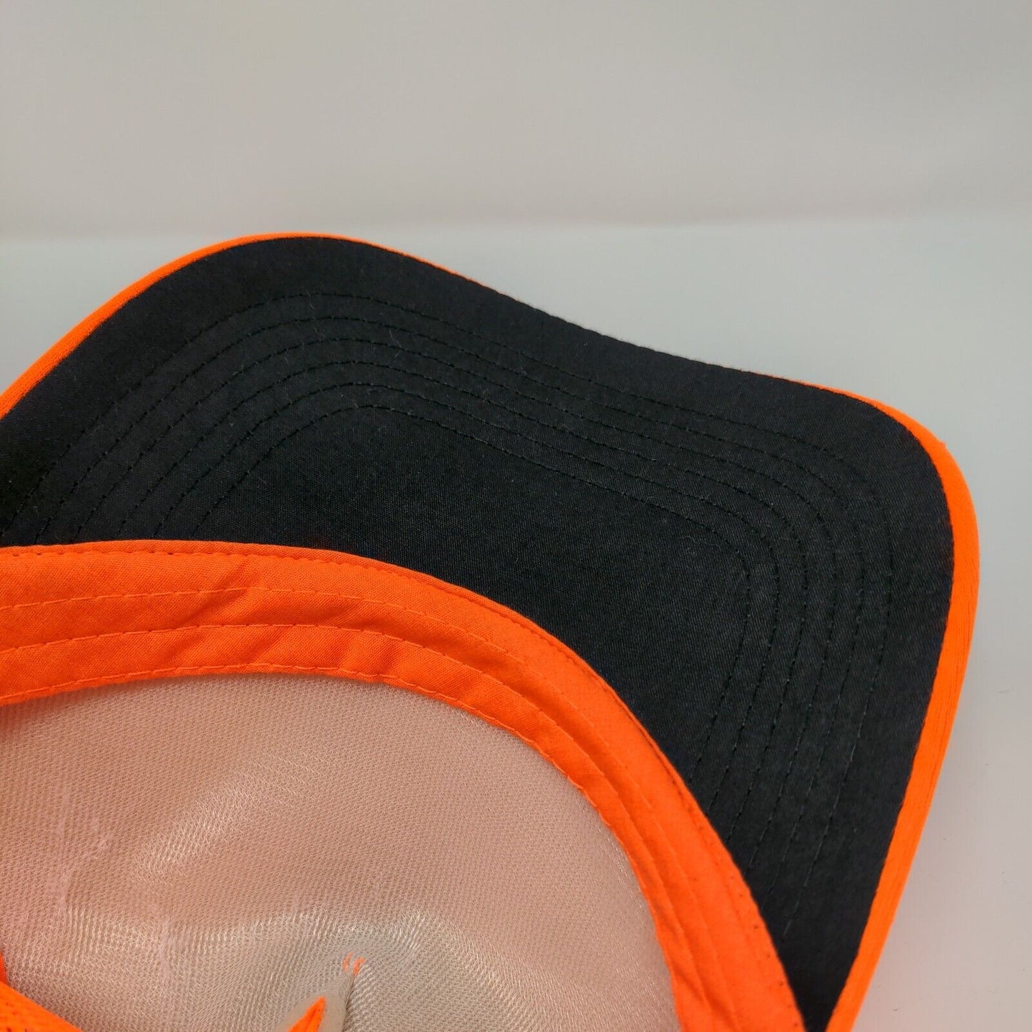 George Snapback Mesh Back Trucker Hat Orange One Size Solid Blank