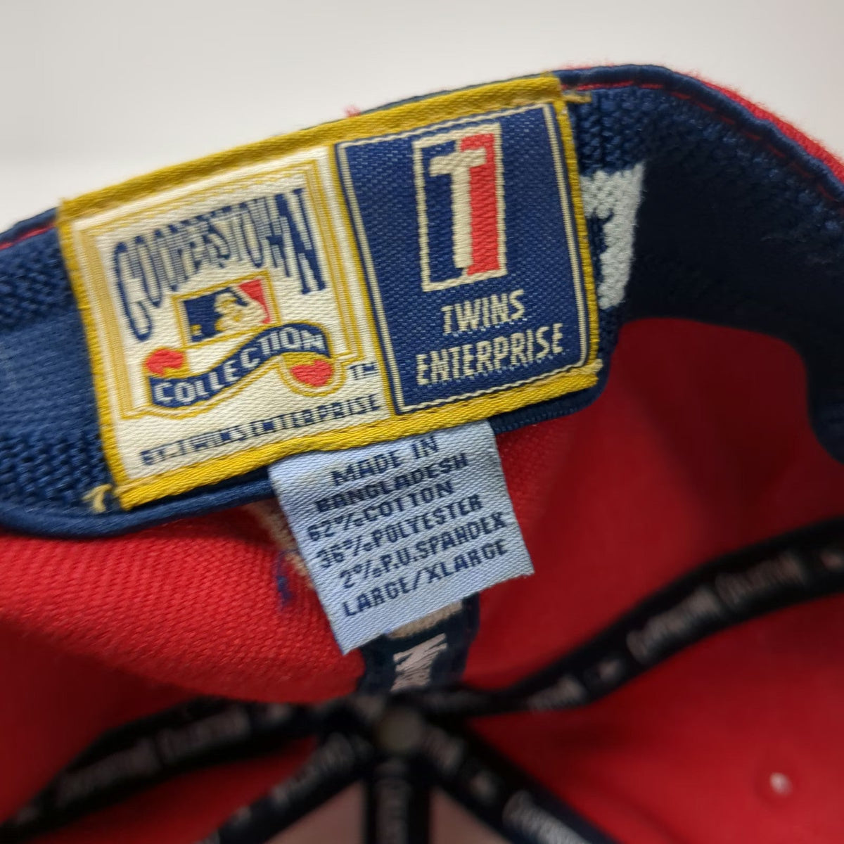 Boston Red Sox MLB Twins Enterprise Baseball Cap Red XL Flexfit Embroidered Hat