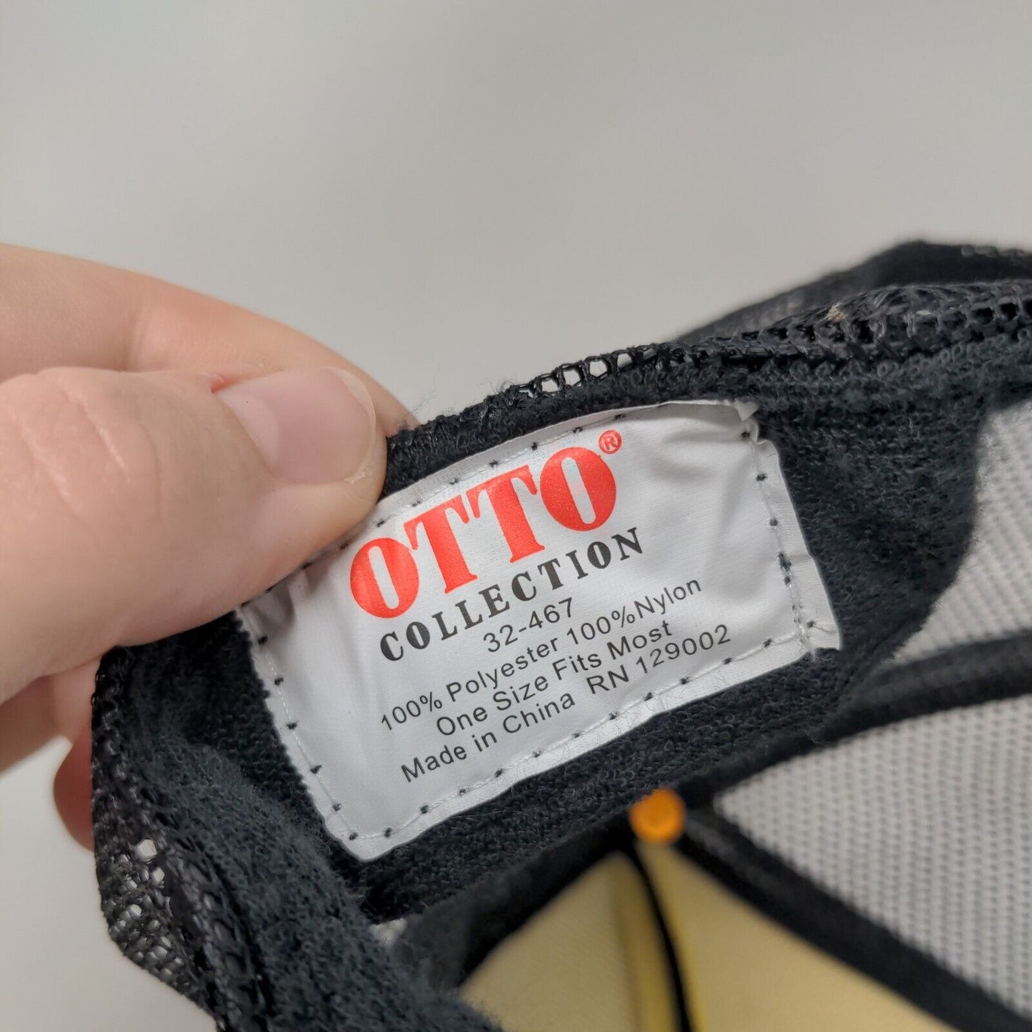 Restore Snapback Trucker Hat Black OSFM Adjustable Mesh Back Rope Otto