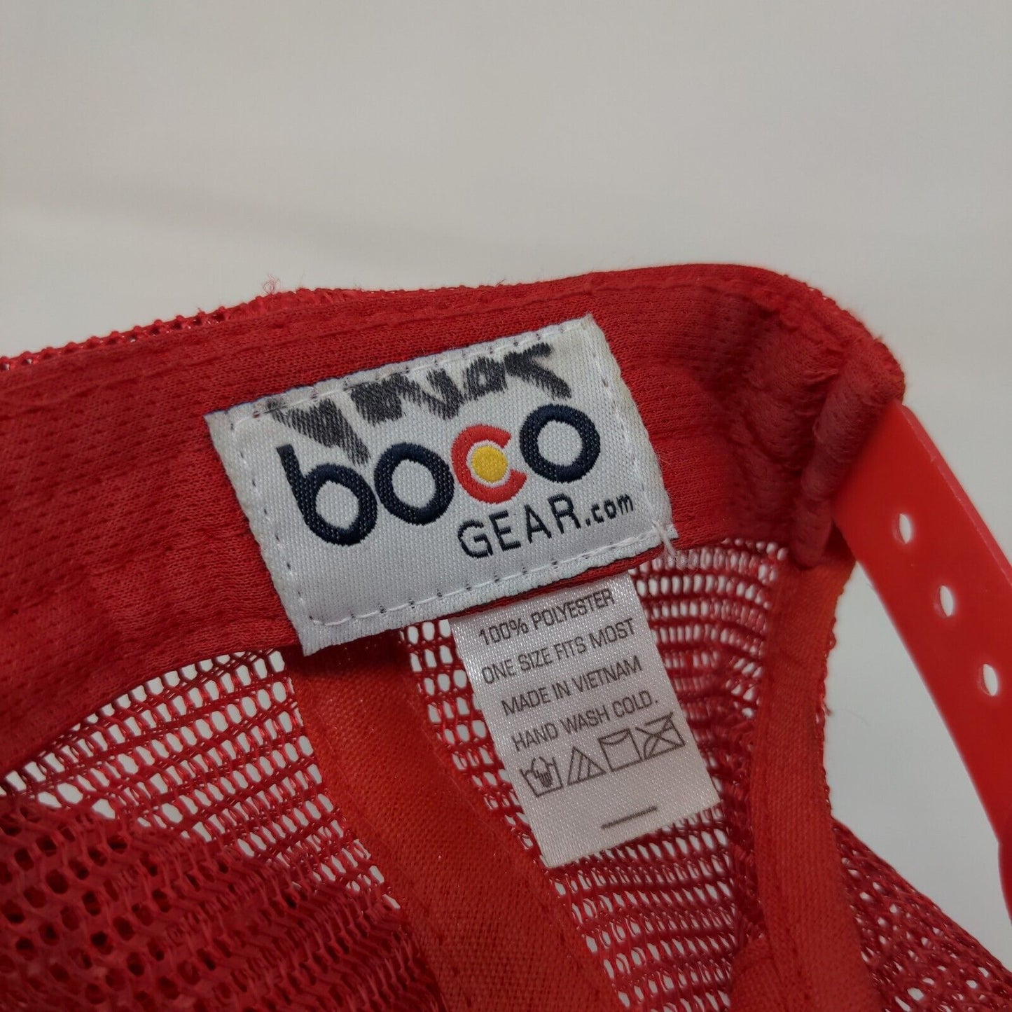 Boco Gear Men's Snapback Mesh Back Hat Zipp Graphic Logo Striped
