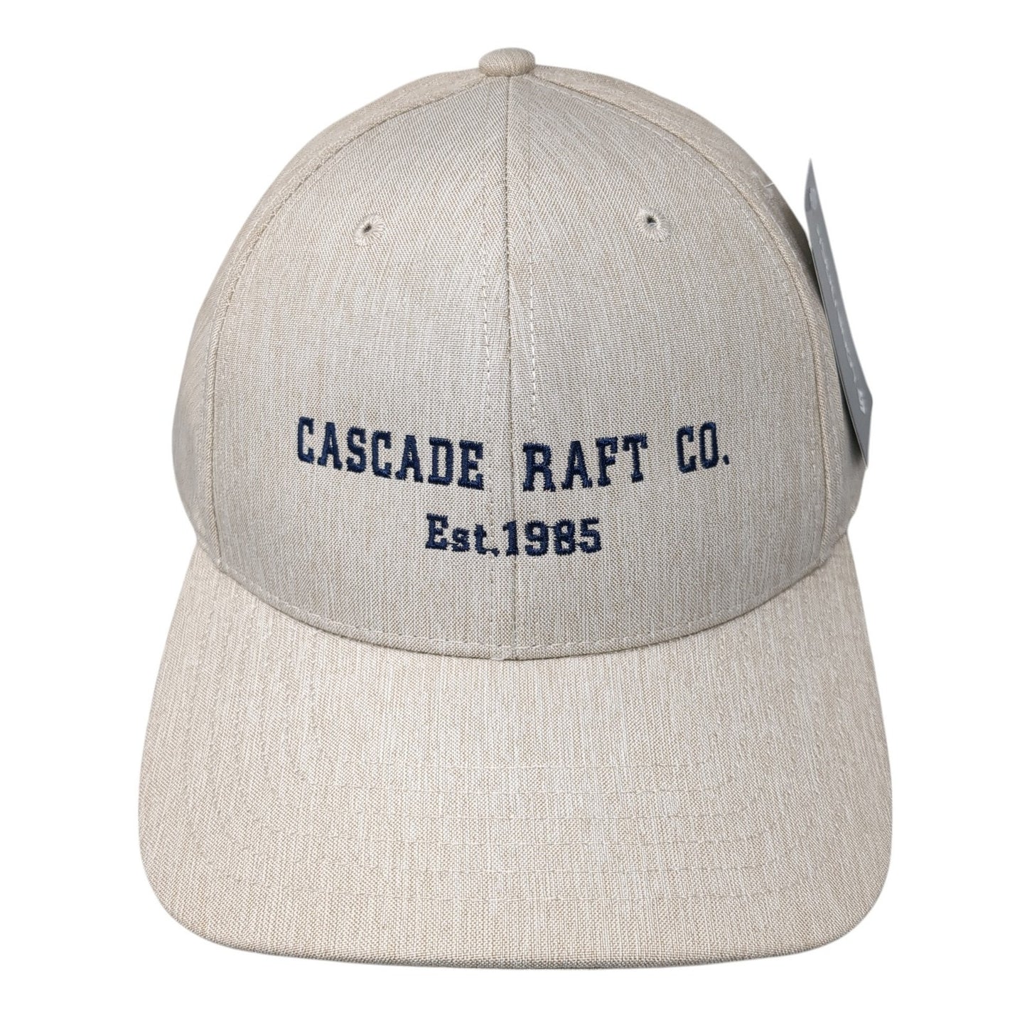 Cascade Raft Co. Est 1985 Snapback Hat Beige One Size Adjustable Lone Rock