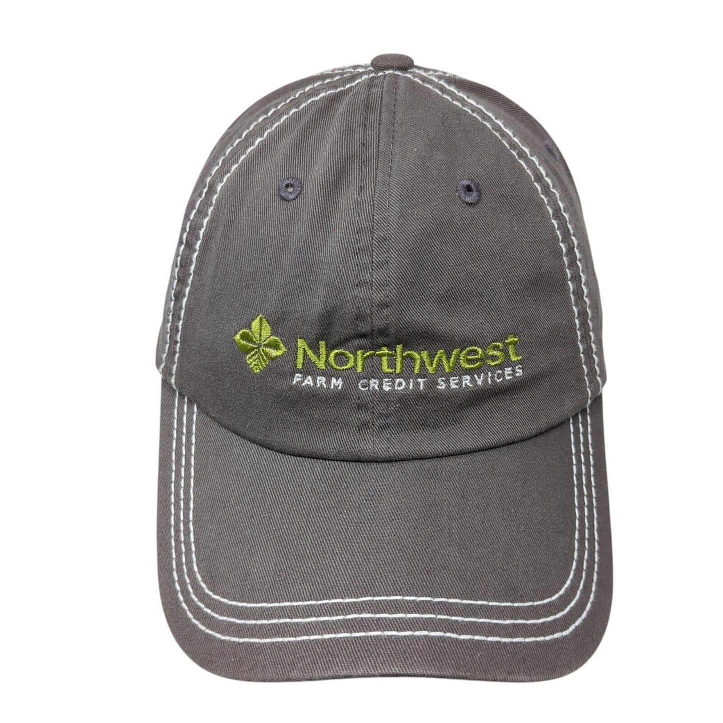 Northwest Farm Credit Services Strapback Hat Brown One Size Embroidered