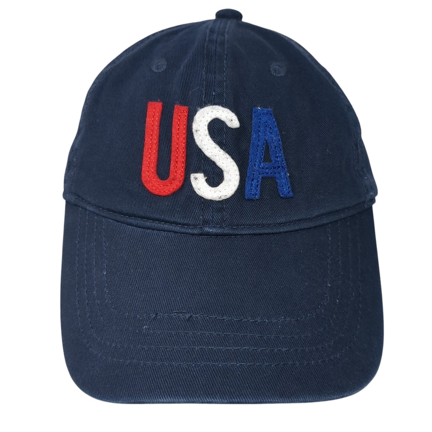USA Slideback Hat Blue One Size Adjustable Embroidered Old Navy Outdoor