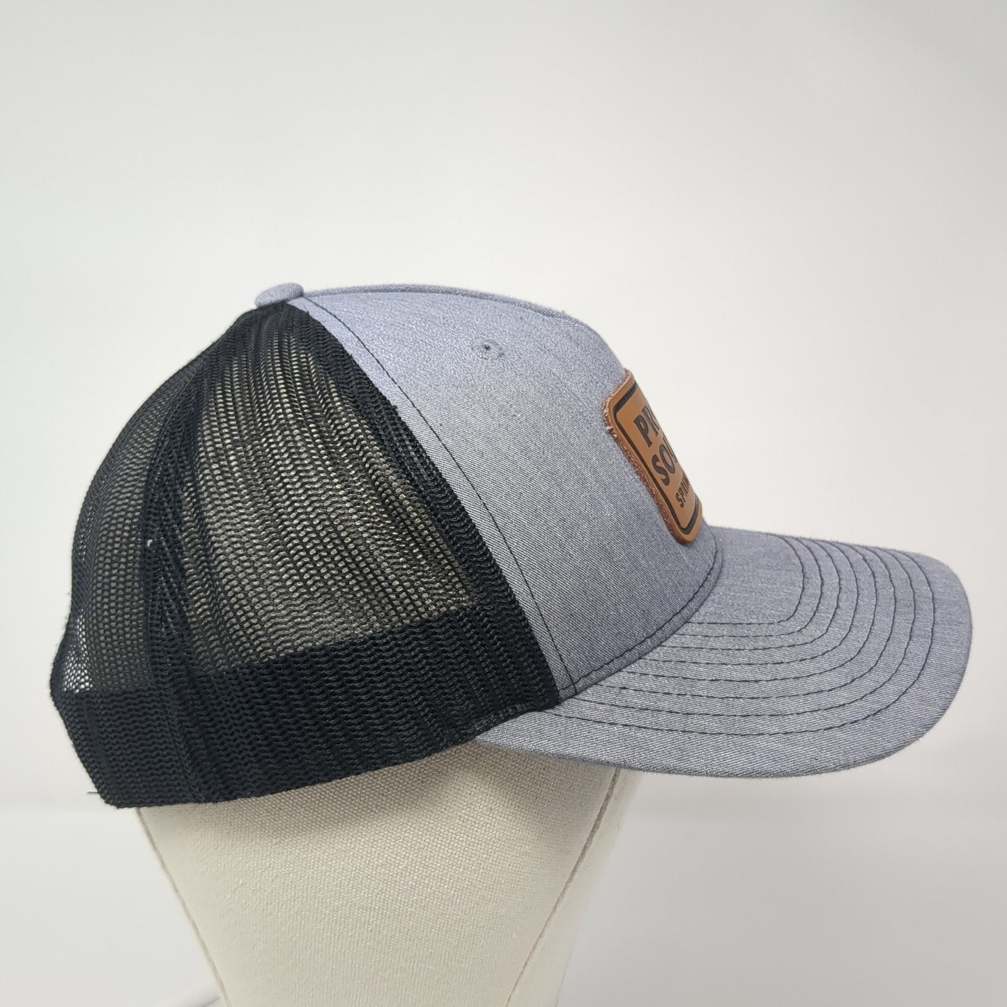 Proud Source Spring Water Snapback Trucker Hat Gray OS Adjustable Richardson
