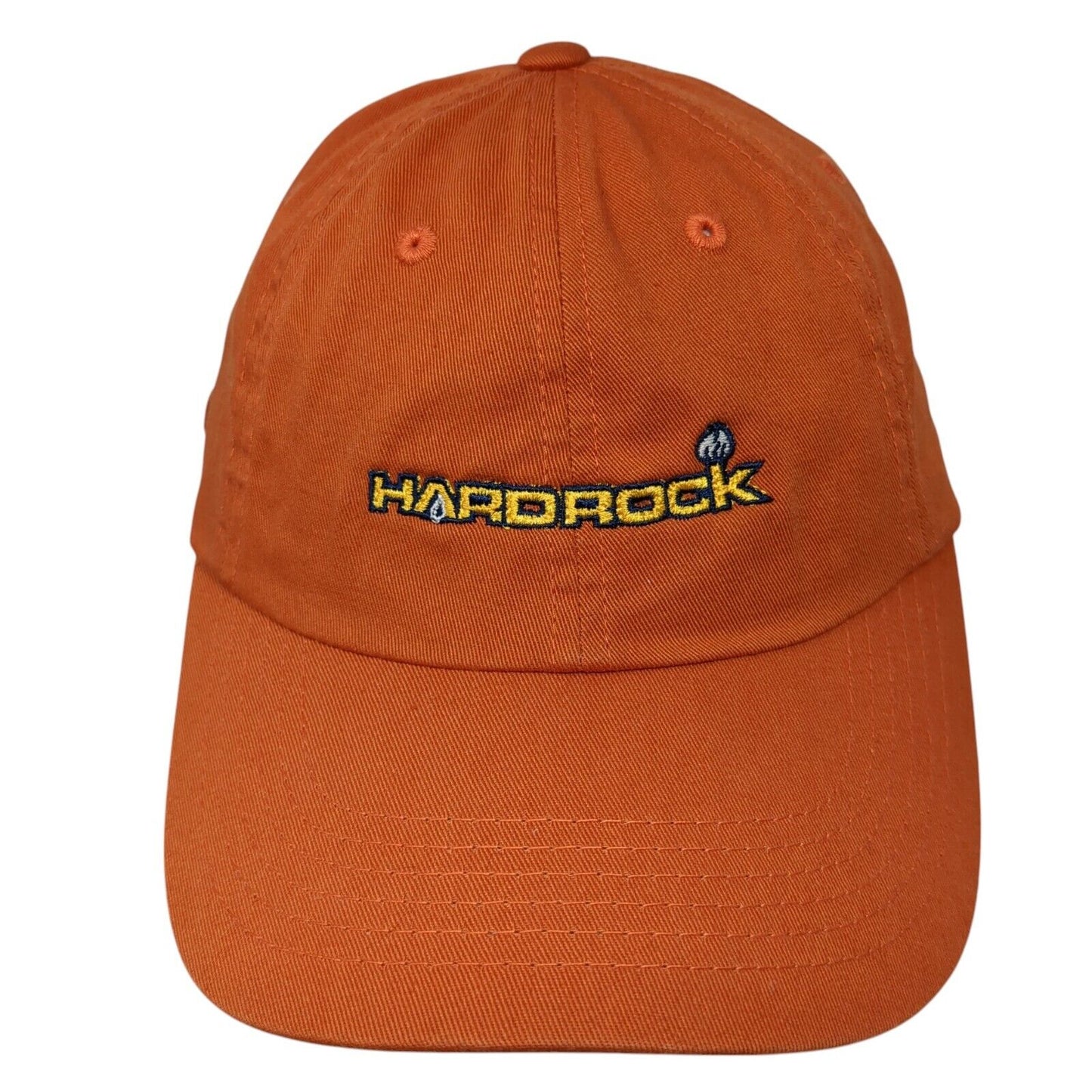 Hardrock Slideback Hat Orange One Size Adjustable Embroidered Port Authority