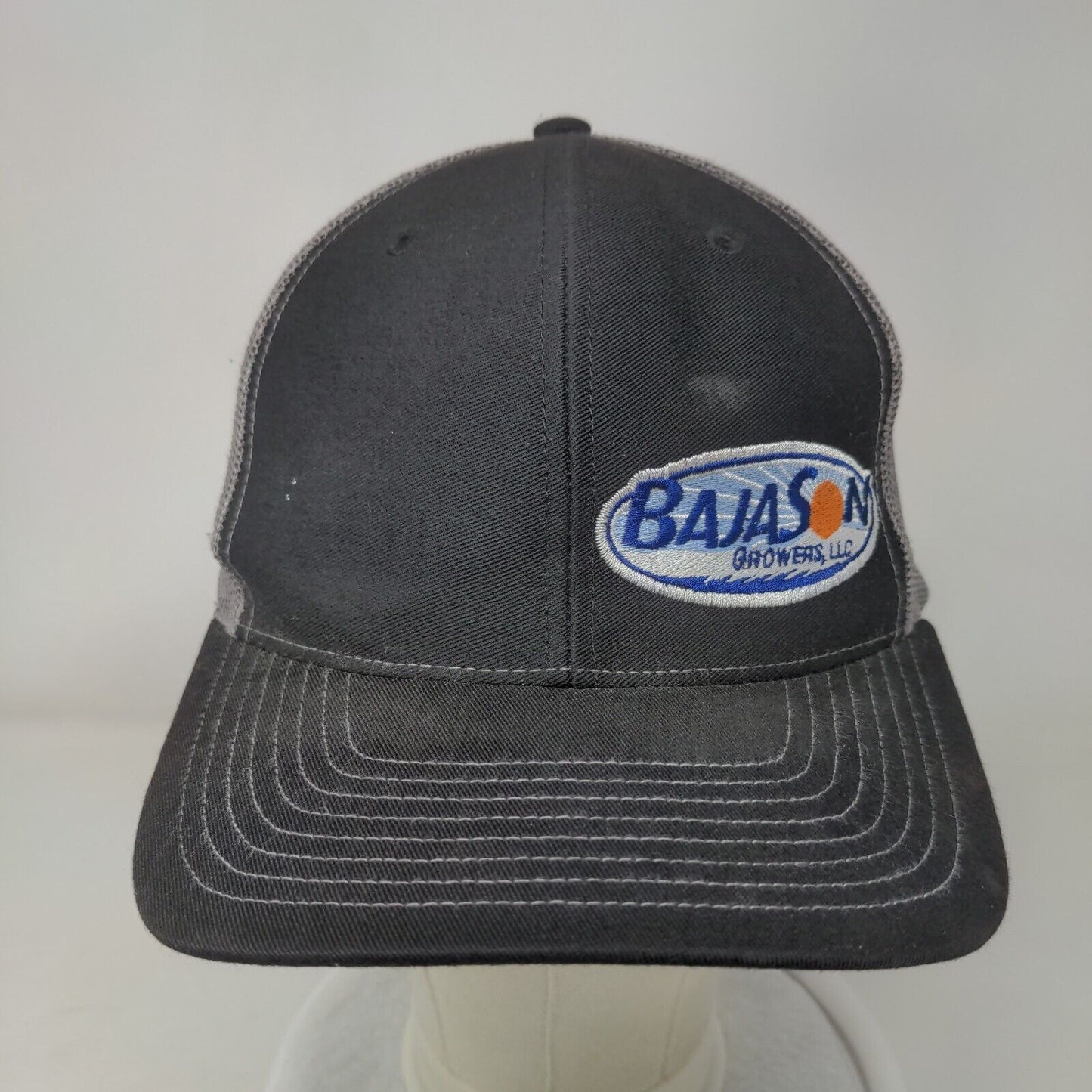 Bajason Growers Snapback Trucker Hat Black OS Embroidered Mesh Back Richardson
