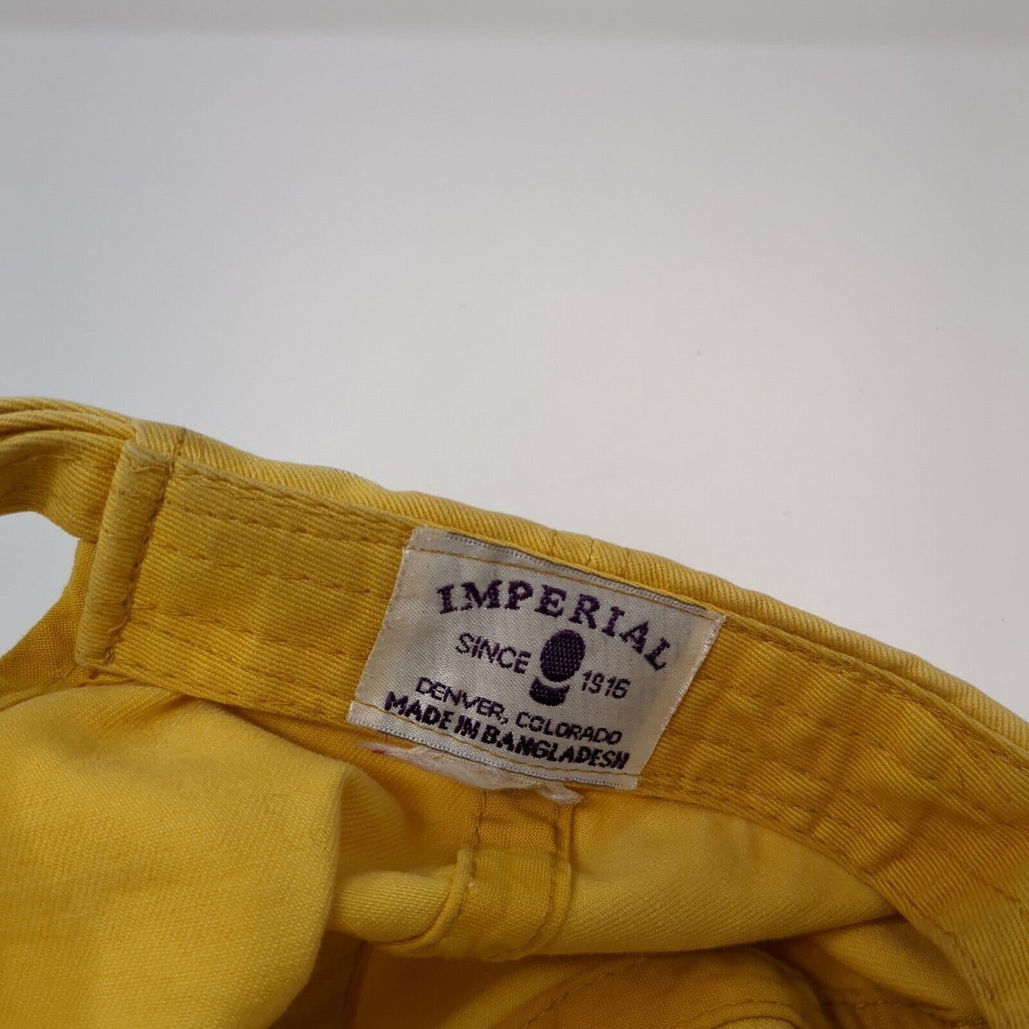 Rancho Mañana Slideback Hat Yellow One Size Adjustable Embroidered Imperial