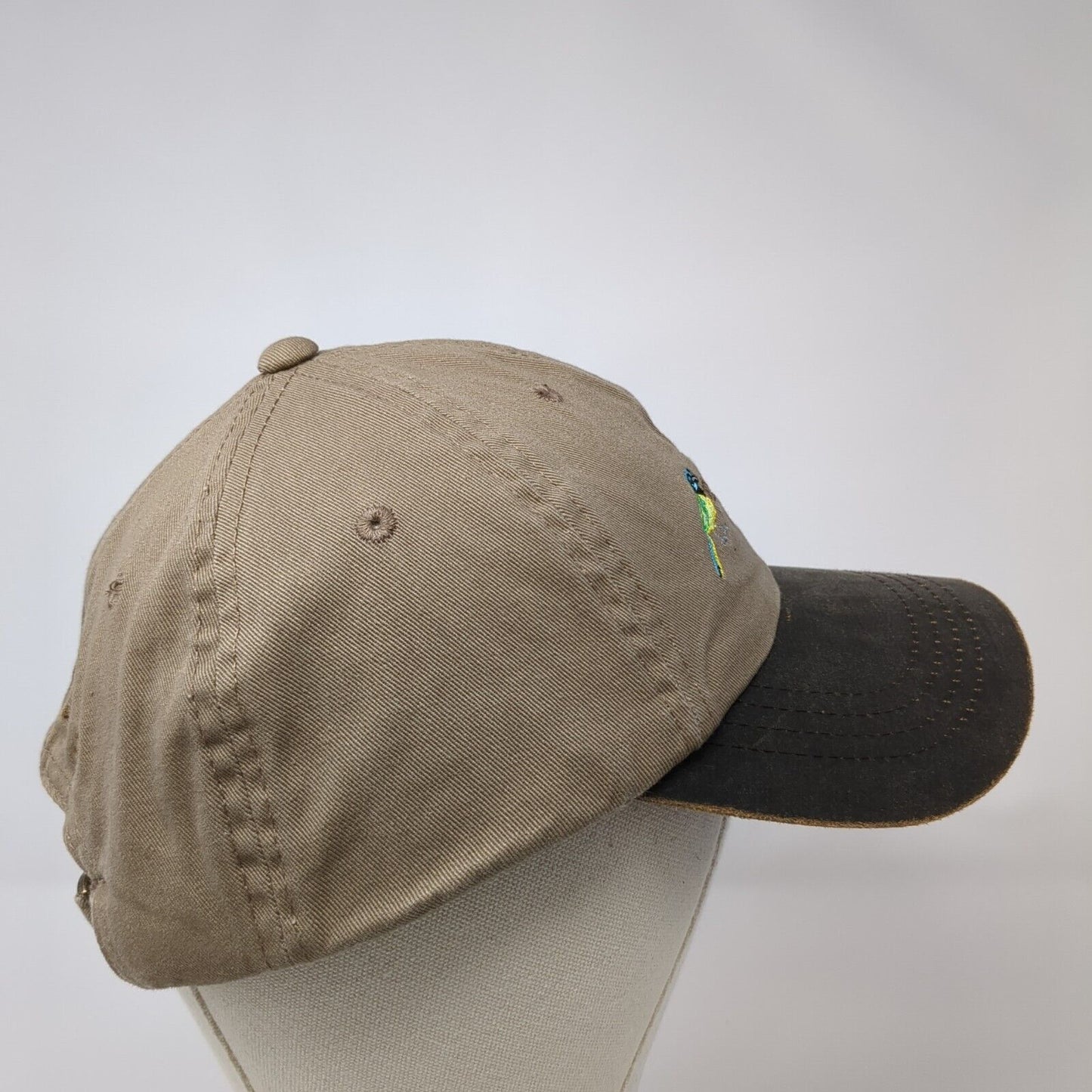 Resaca De La Palma State Park Slideback Hat Brown One Size Embroidered