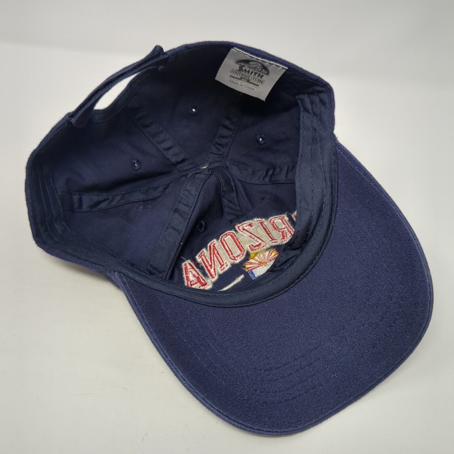 Arizona Strapback Hat Blue One Size Adjustable Embroidered 6 Panel