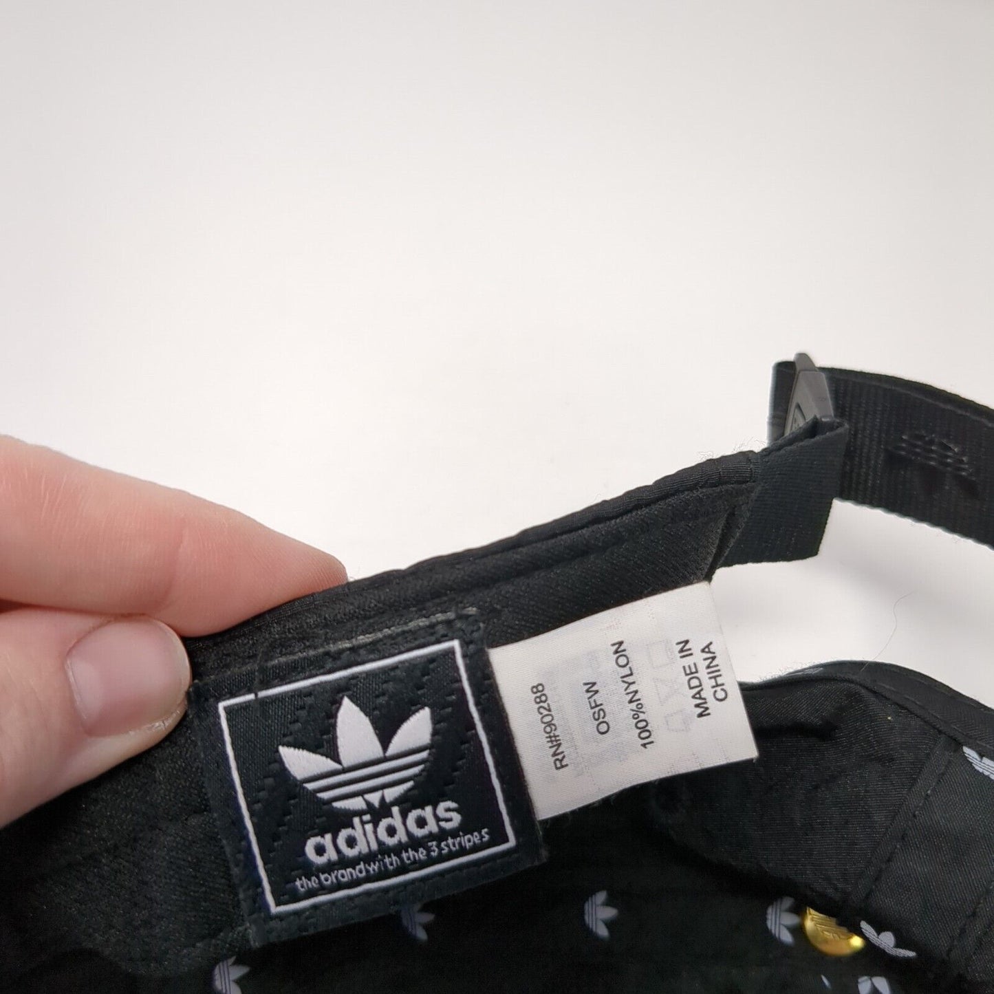 Adidas Trefoil Women's Strapback Hat Black One Size 6 Panel Adjustable