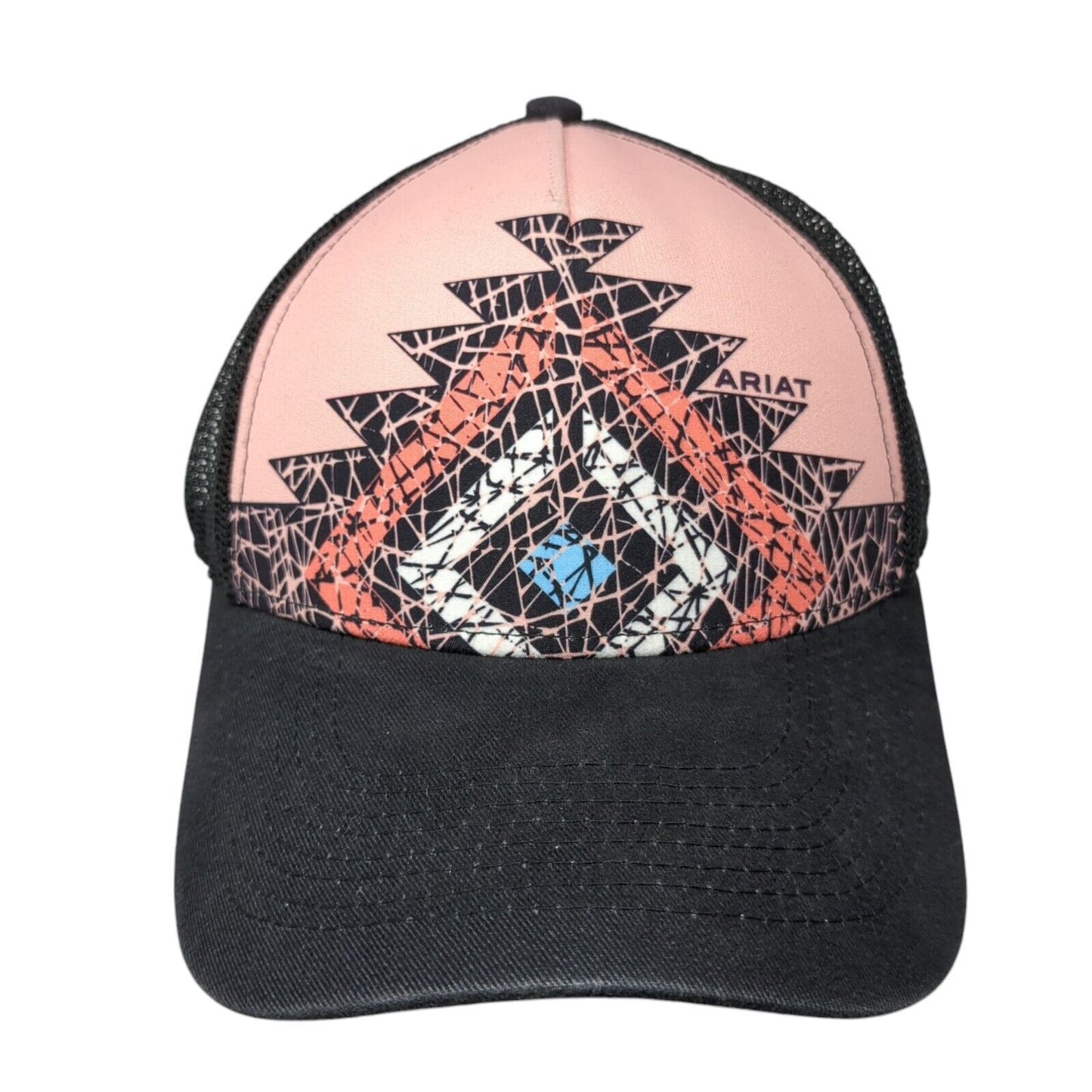Ariat Strapback Mesh Back Trucker Hat Multi One Size Aztec Adjustable