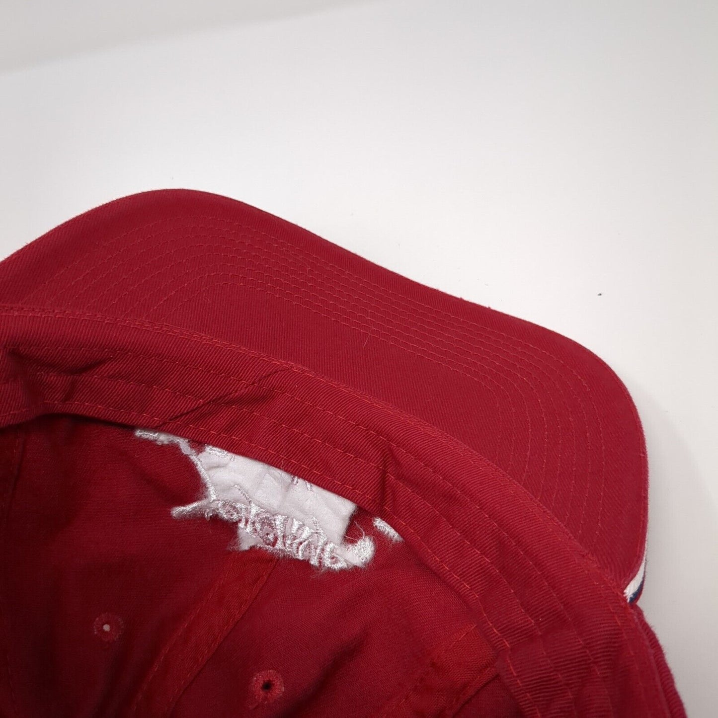 Sea Came Big Fine Key Florida Slideback Hat Red One Size Adjustable Fahrenheit