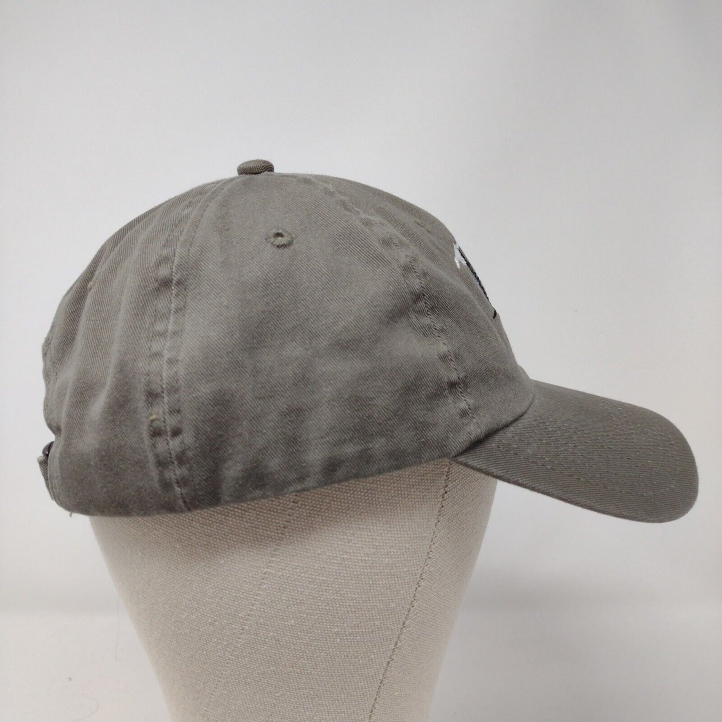 Banff Slideback Hat Gray OSFA Adjustable Embroidered 6 Panel Blue 84