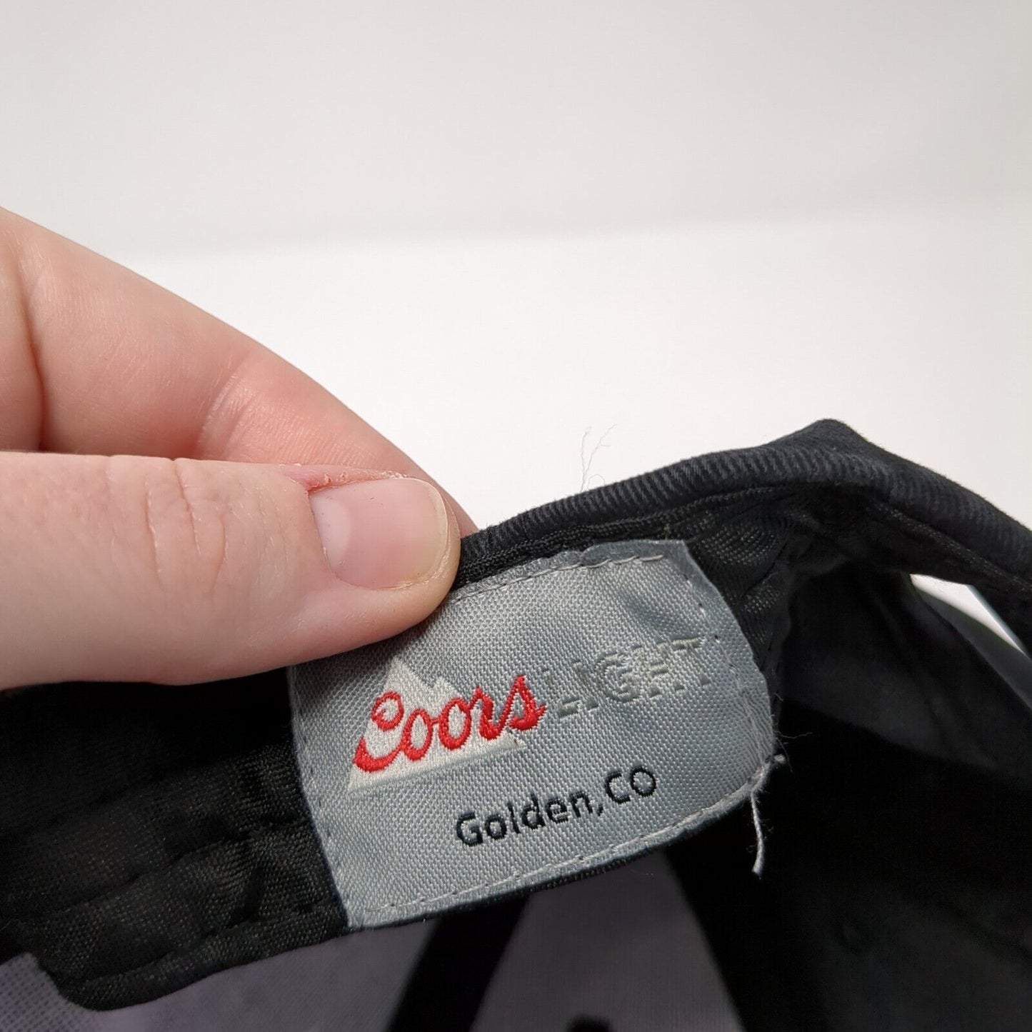 Coors Light Snapback Hat Black One Size Adjustable Embroidered Acme