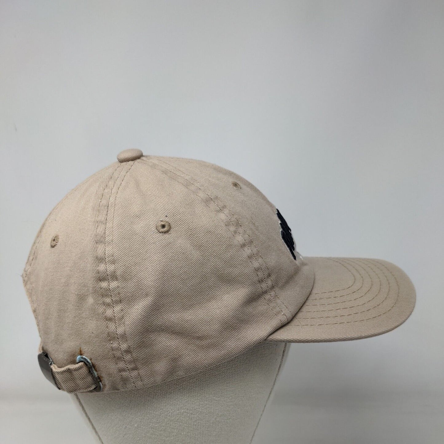 Palm Beach Slideback Hat Tan One Size Adjustable Embroidered E by Elidan