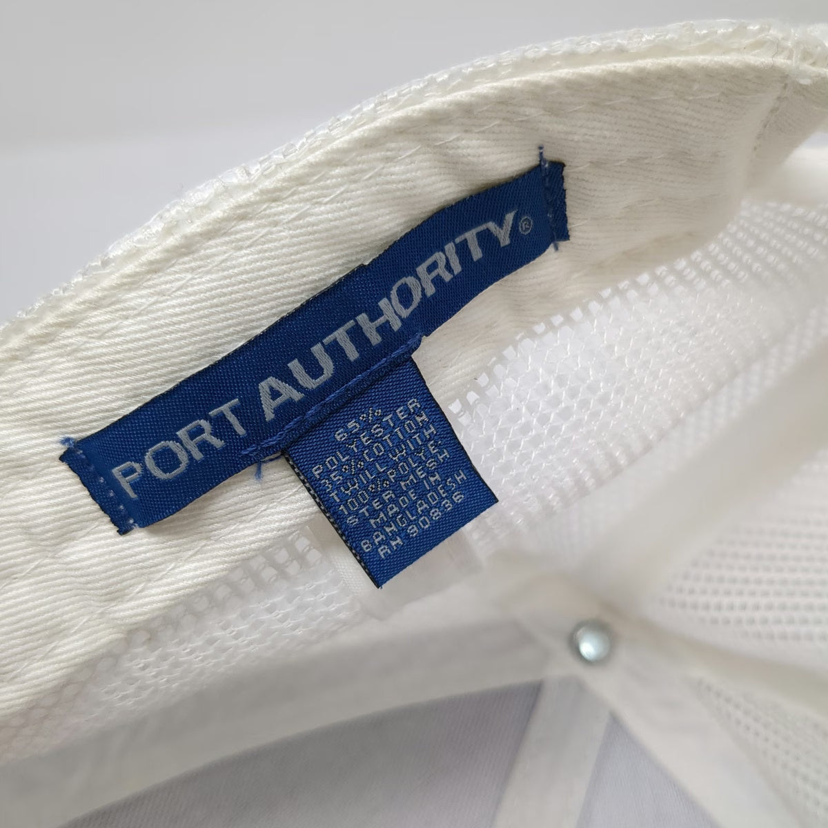 Port Authority Trucker Hat Gray White One Size Alexander Clark Printing Mesh