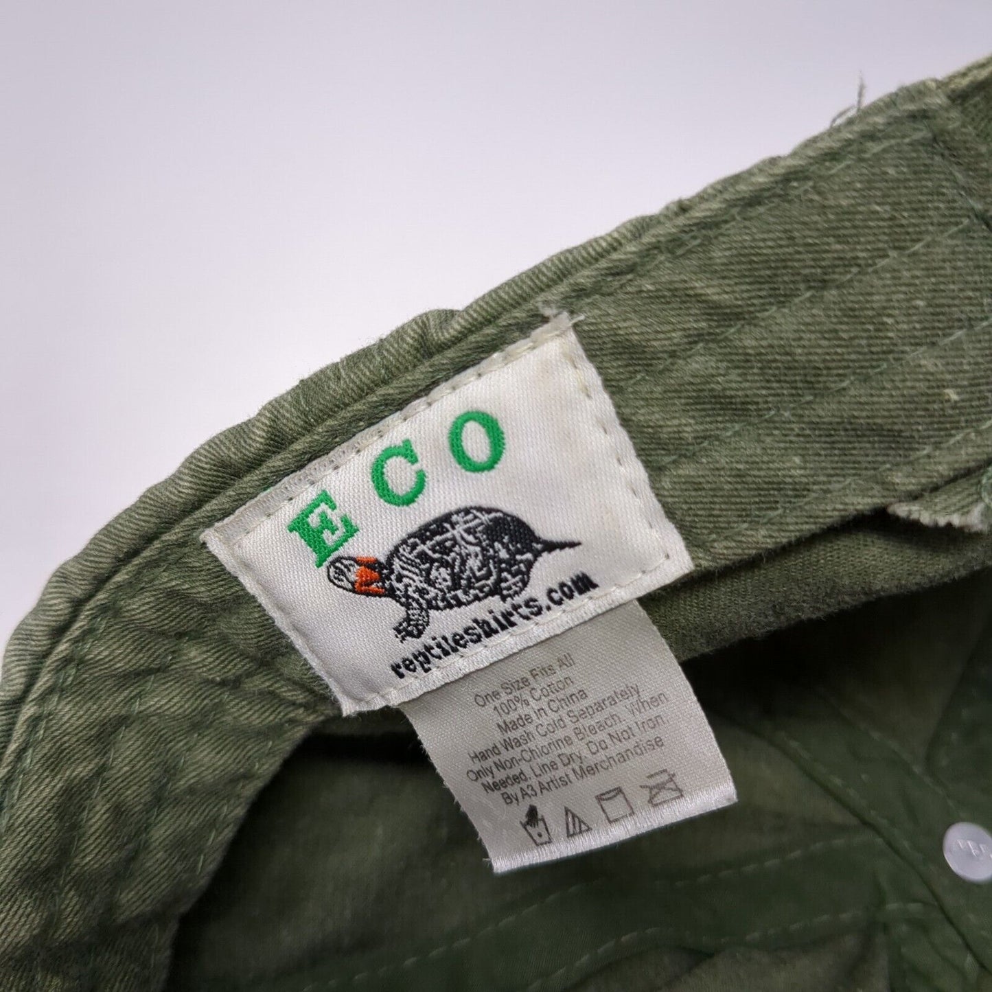 Ramair LLC Slideback Hat Green One Size Adjustable Embroidered 6 Panel ECO