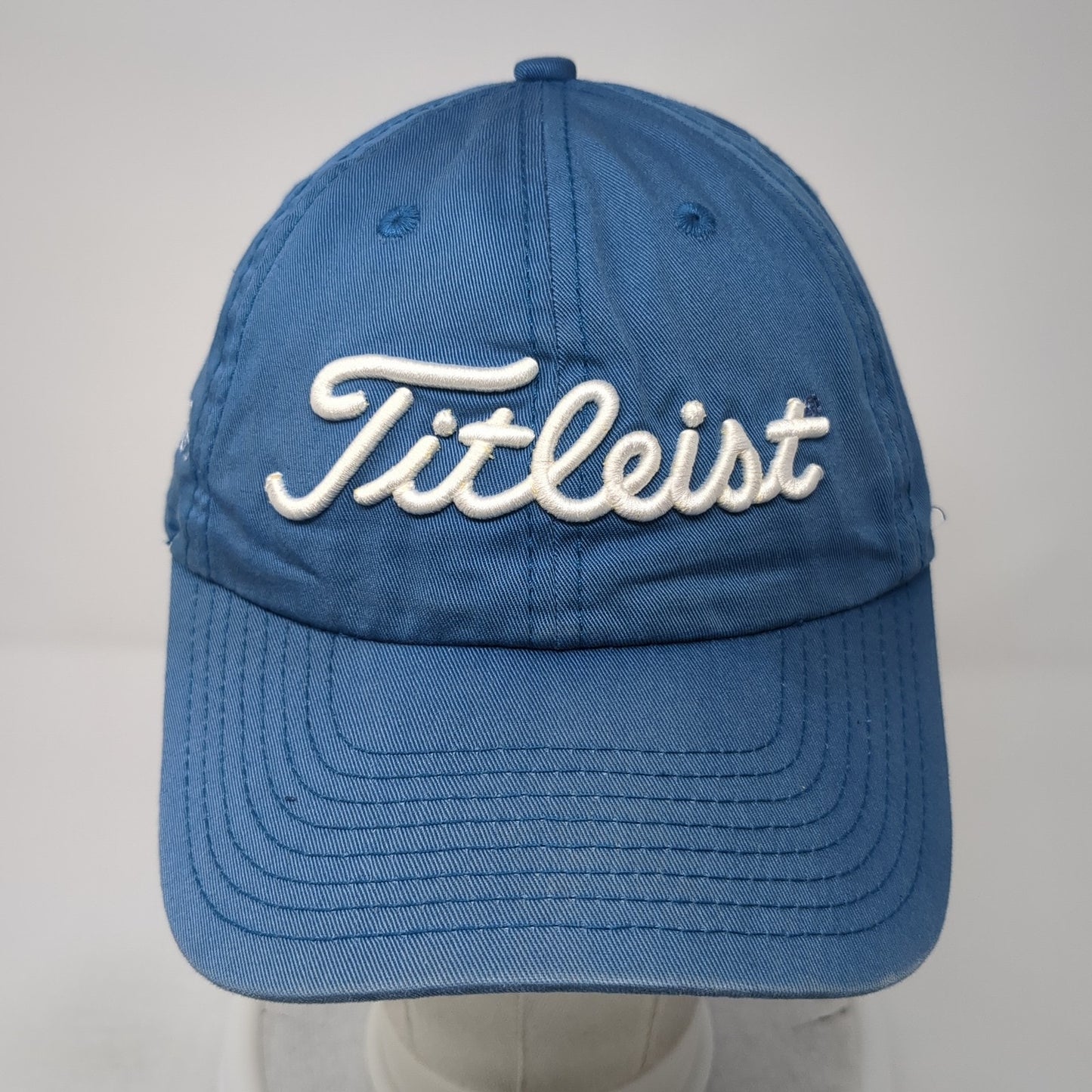 Titleist Slideback Hat Blue One Size Embroidered Spell Out 6 Panel