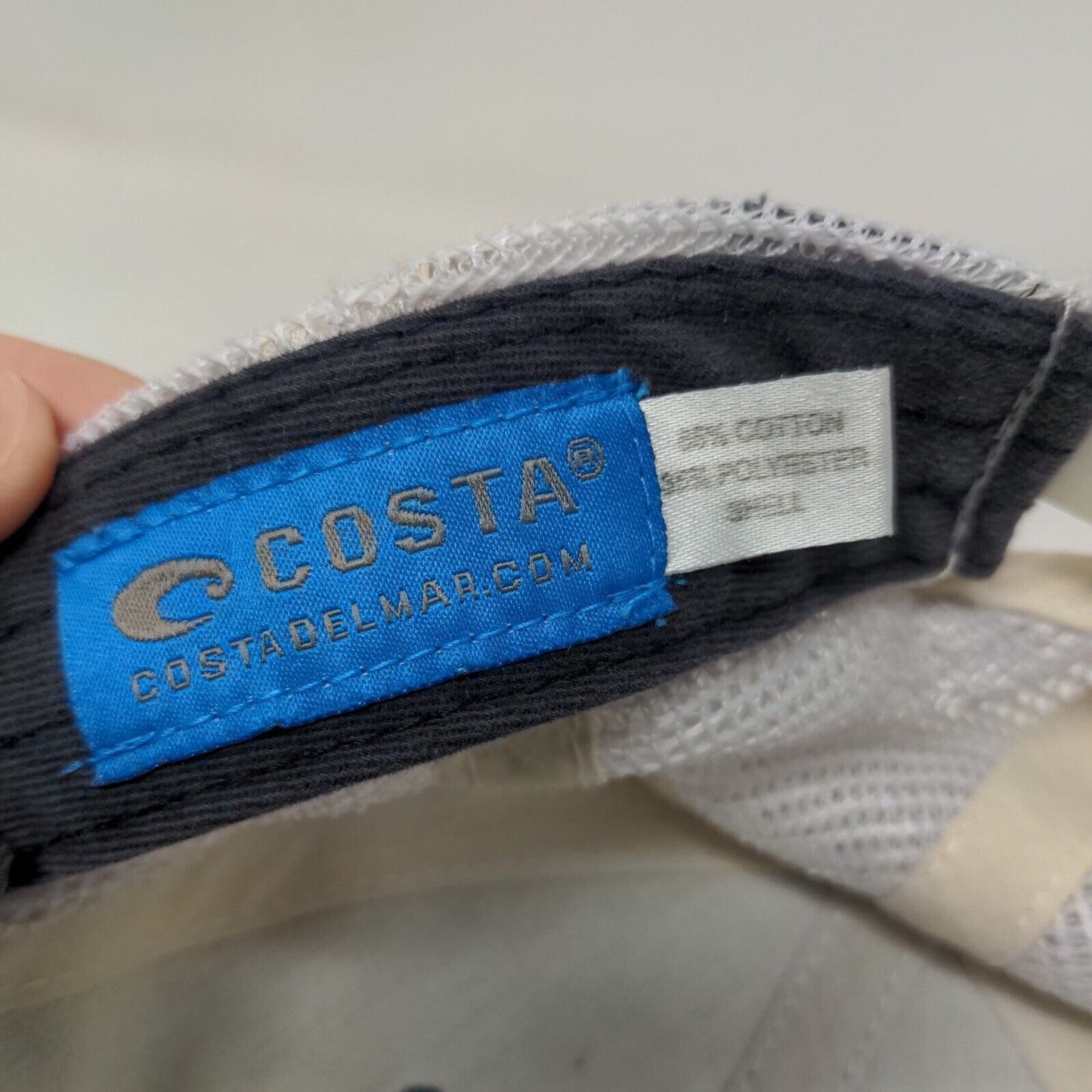 Costa Del Mar Snapback Mesh Back Trucker Hat Blue One Size Colorblock