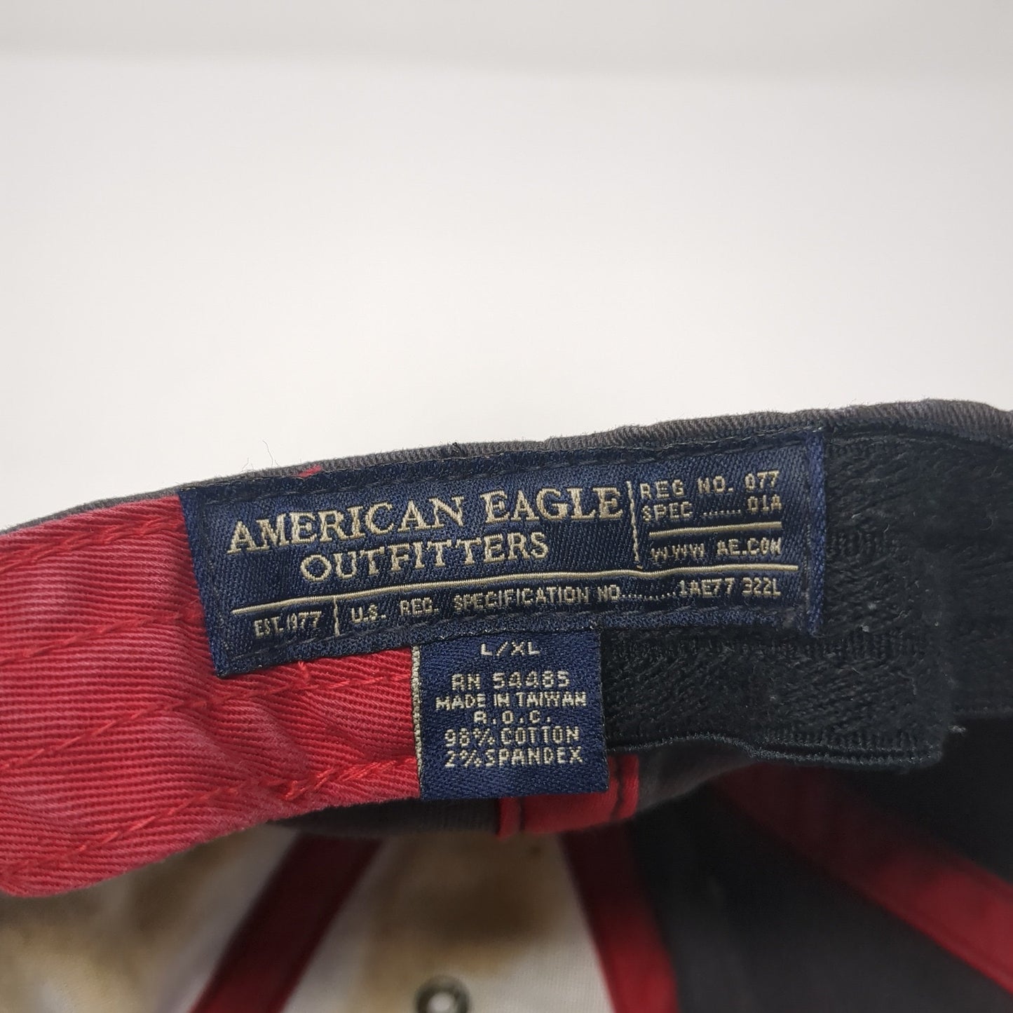 American Eagle Outfitters Fitted Baseball Cap XL Lightweight Embroidered 6 Panel