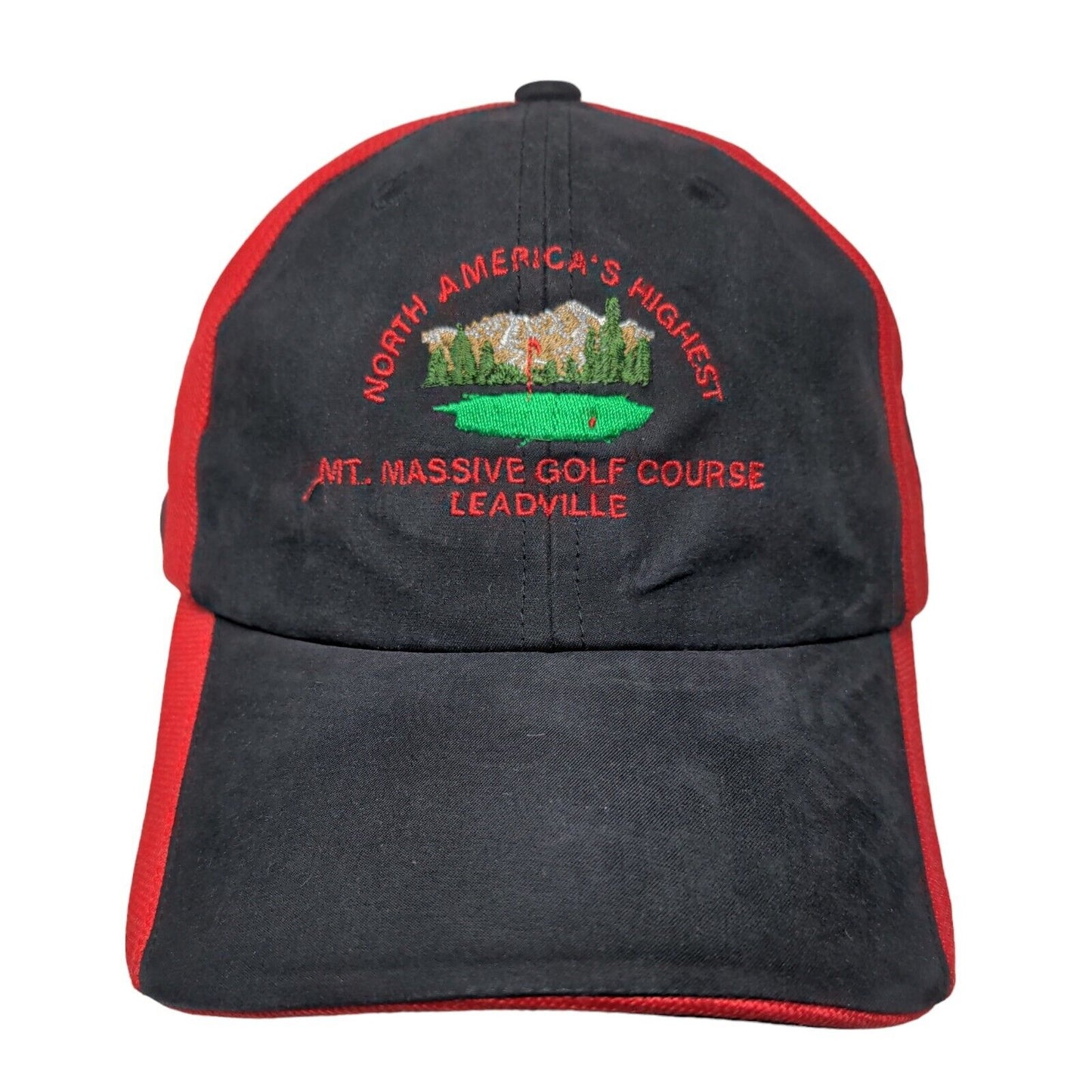 North America Highest Mt. Massive Golf Course Leadville Strapback Hat Multi OS