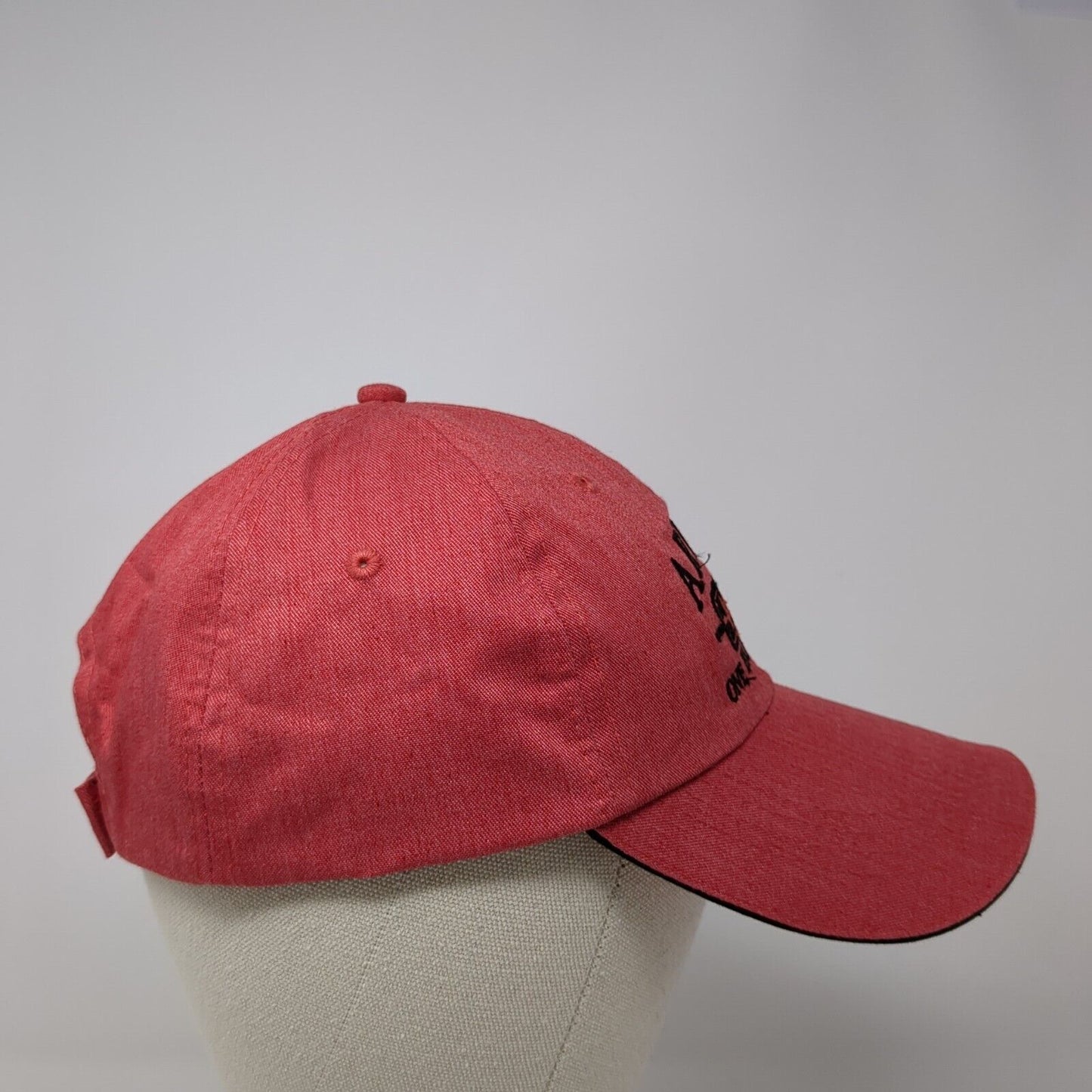 Aruba One Happy Island 1499 Strapback Hat Red One Size Adjustable Embroidered