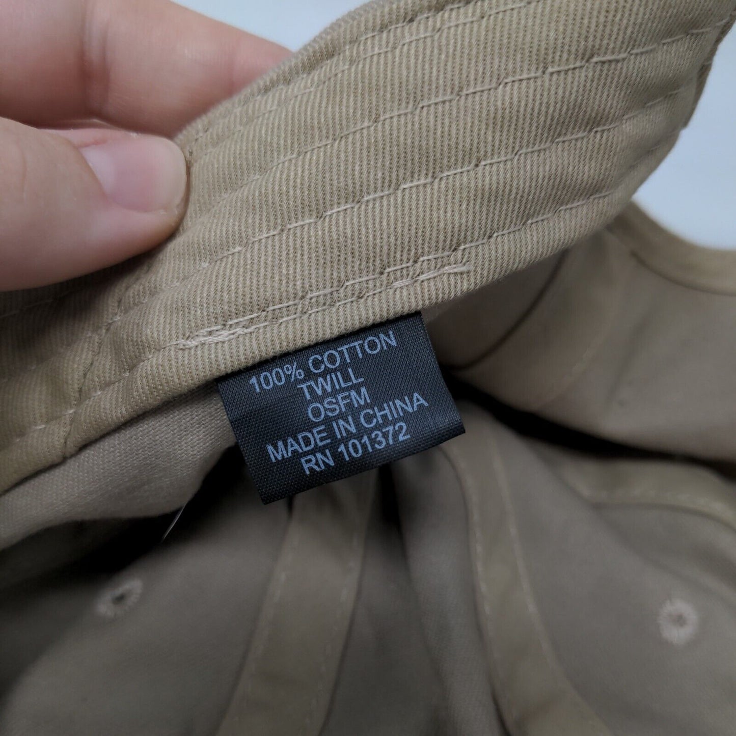 Master Kush Twill Slideback Hat Tan OSFM Embroidered 6 Panel Vent Holes