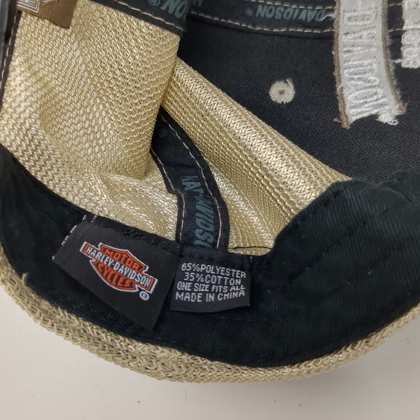 Harley-Davidson Trucker Hat Black One Size Mesh Snapback Bar & Shield Logo