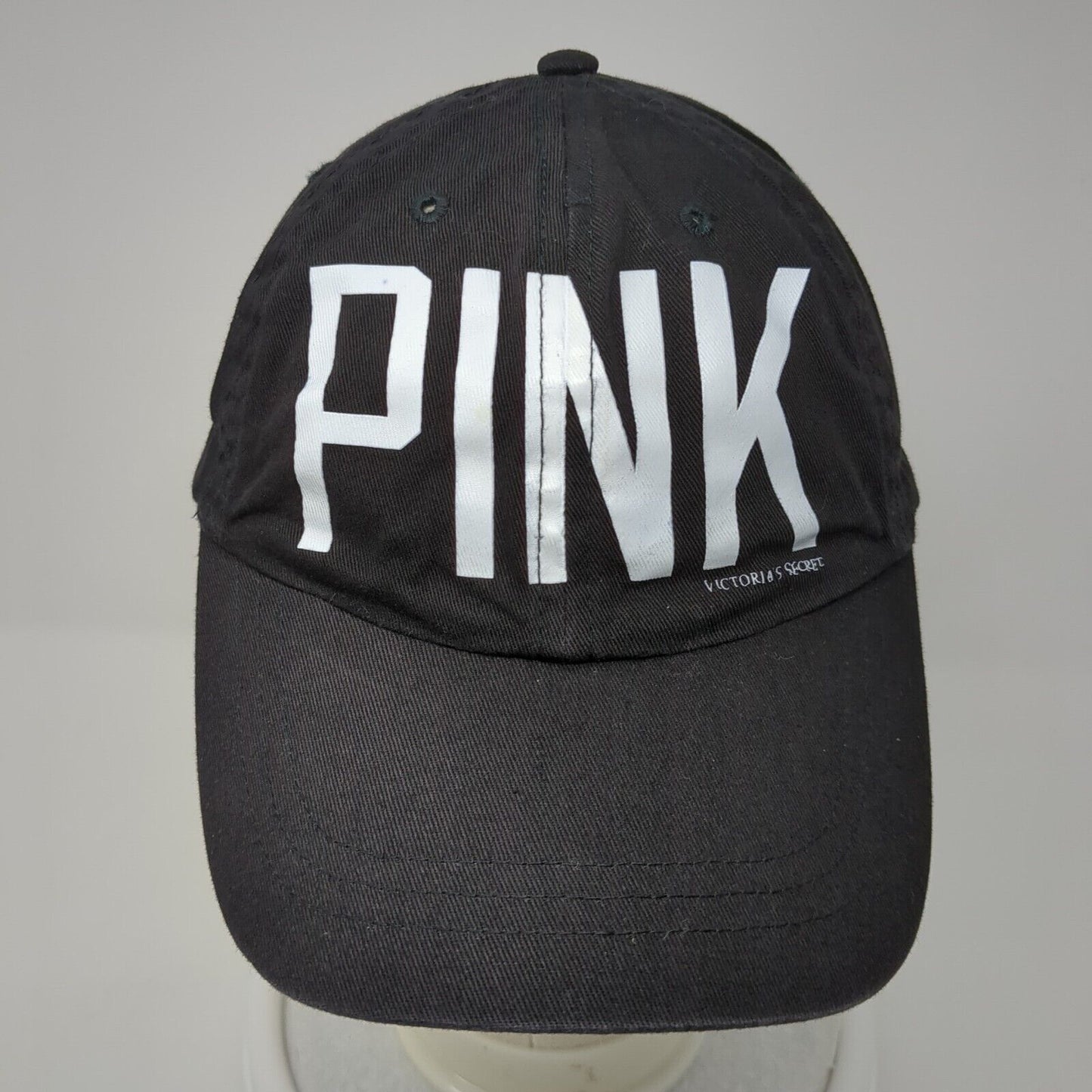 PINK Victoria's Secret Slideback Hat Black One Size Adjustable 6 Panel