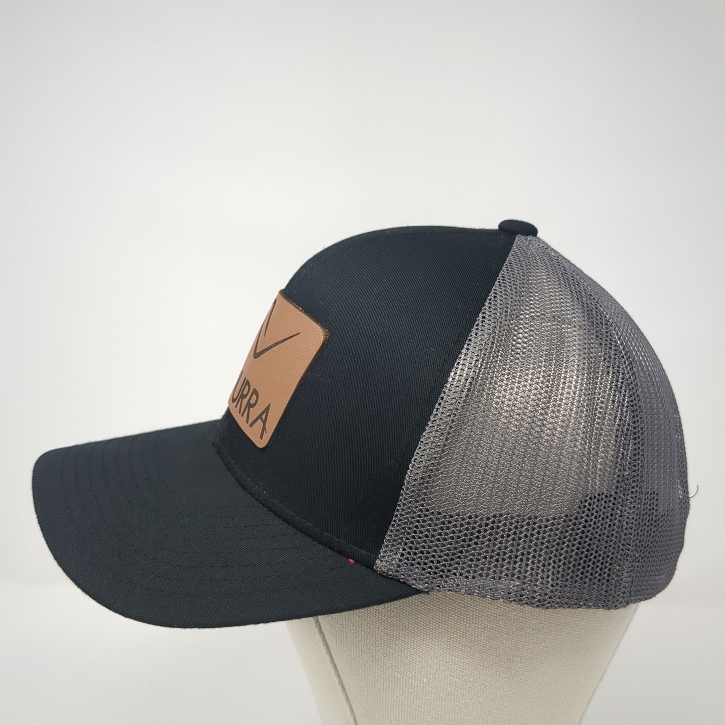 Ardurra Patch Snapback Trucker Hat Black One Size Mesh Back Adjustable