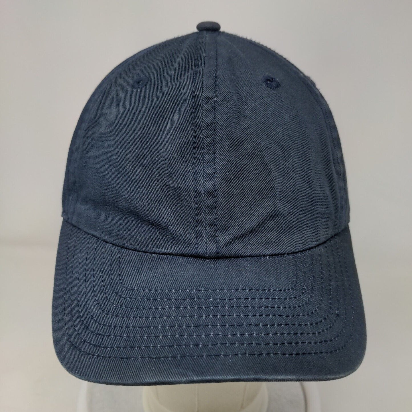 21 Inc. Slideback Hat Blue OSFA Adjustable Solid Vent Holes 6 Panel