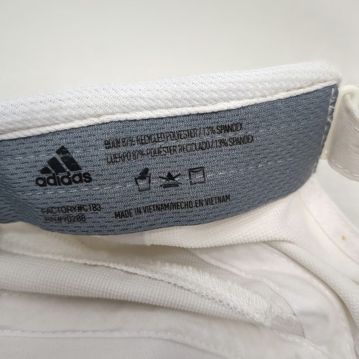 Adidas Baseball Cap White One Size Strapback Aeroready Mesh Adjustable Hat