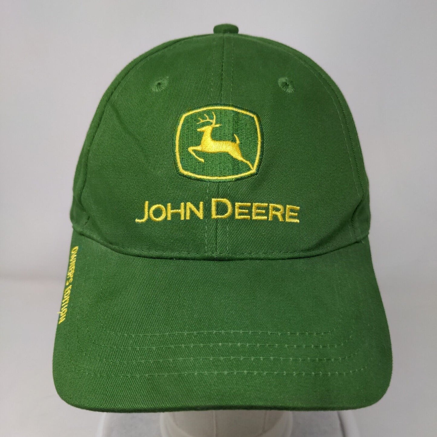 John Deere Owner's Edition Slideback Hat Green OSFA Embroidered