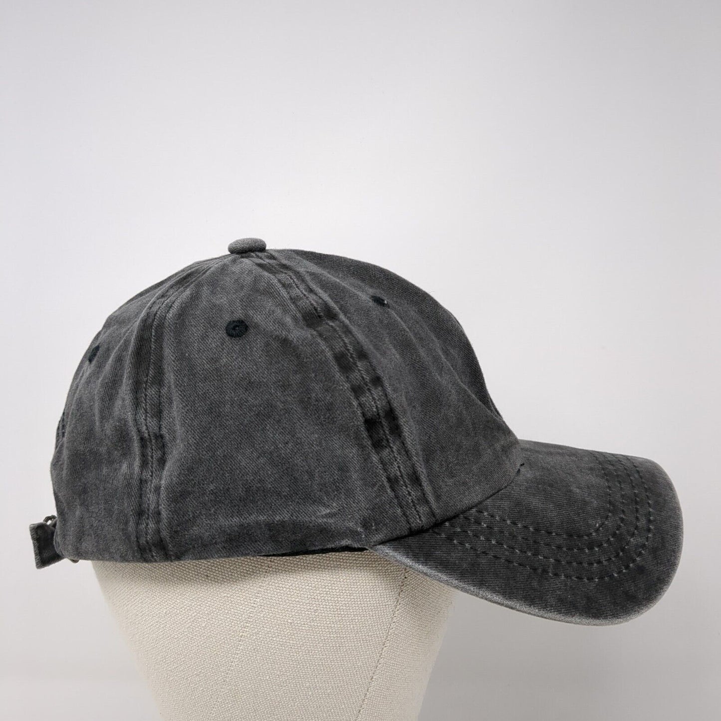 Treble Clef Notes Slideback Hat Gray One Size Adjustable Embroidered 6 Panel