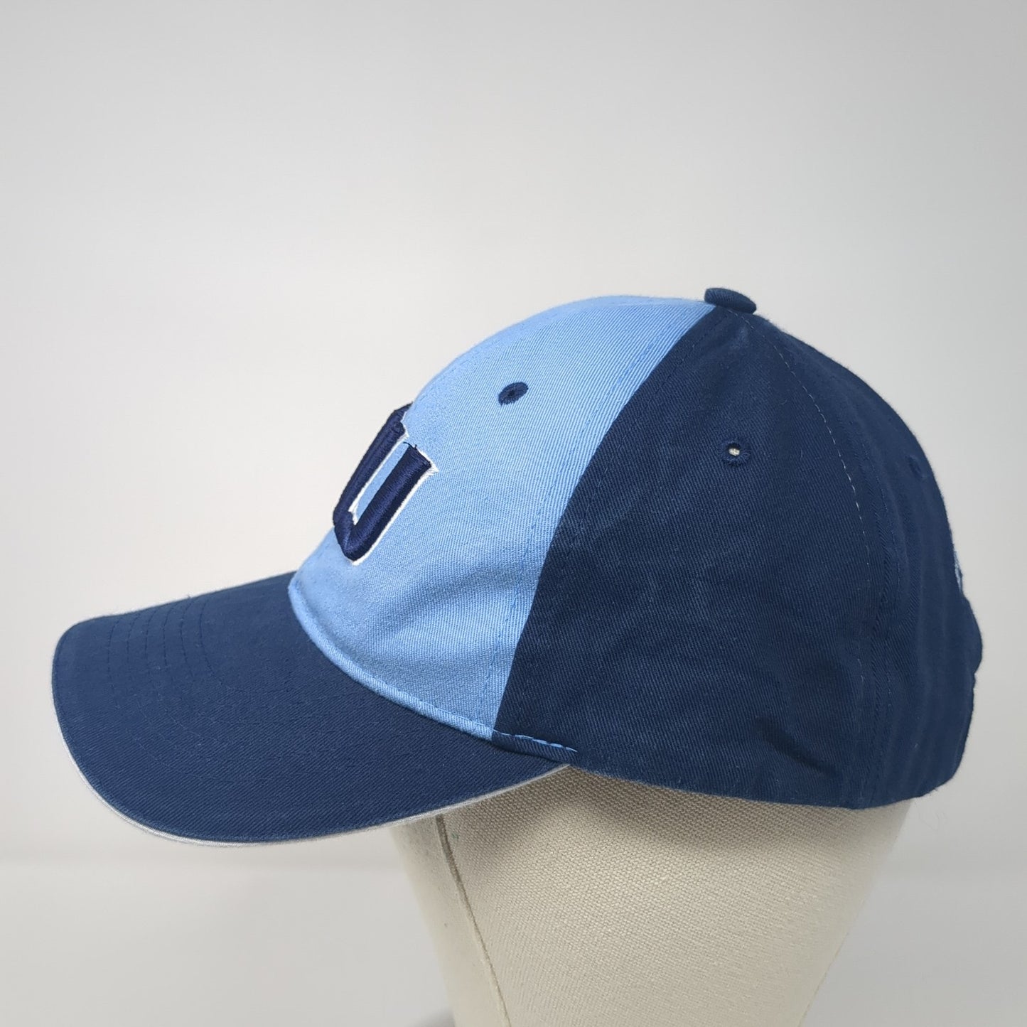 WJ Panthers Strapback Hat Blue One Size Adjustable Embroidered Colorblock