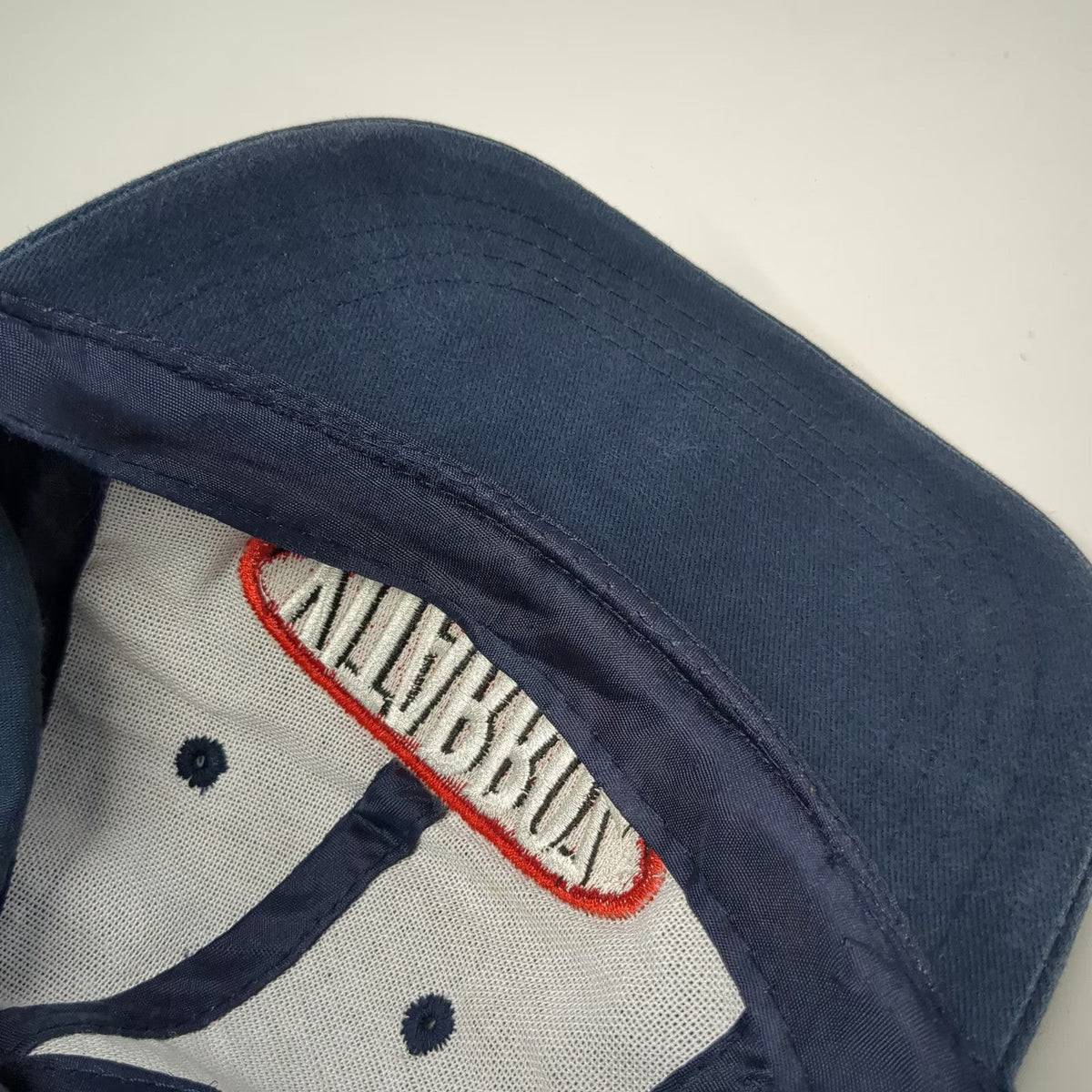 Vitarroz Blue Baseball Cap One Size Strapback Embroidered Patch Red White Hat