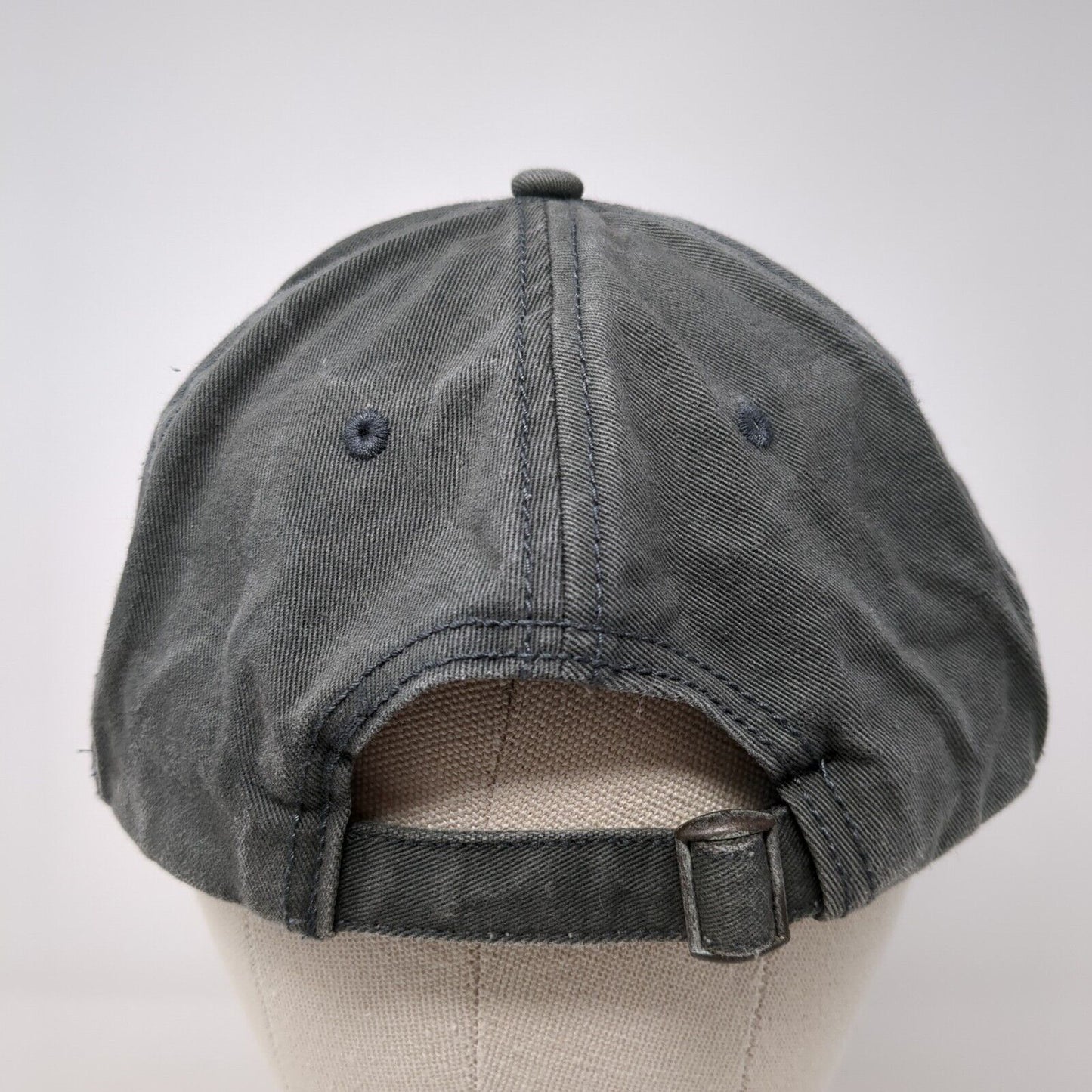 Ubranded Slideback Hat Gray One Size Adjustable Vented Holes 6 Panel Blank