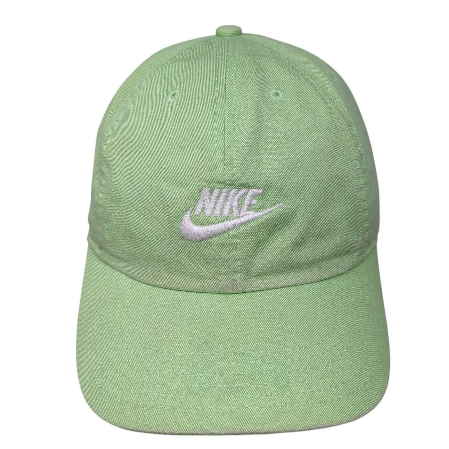 Nike Swoosh Slideback Hat Green One Size Adjustable Embroidered 6 Panel