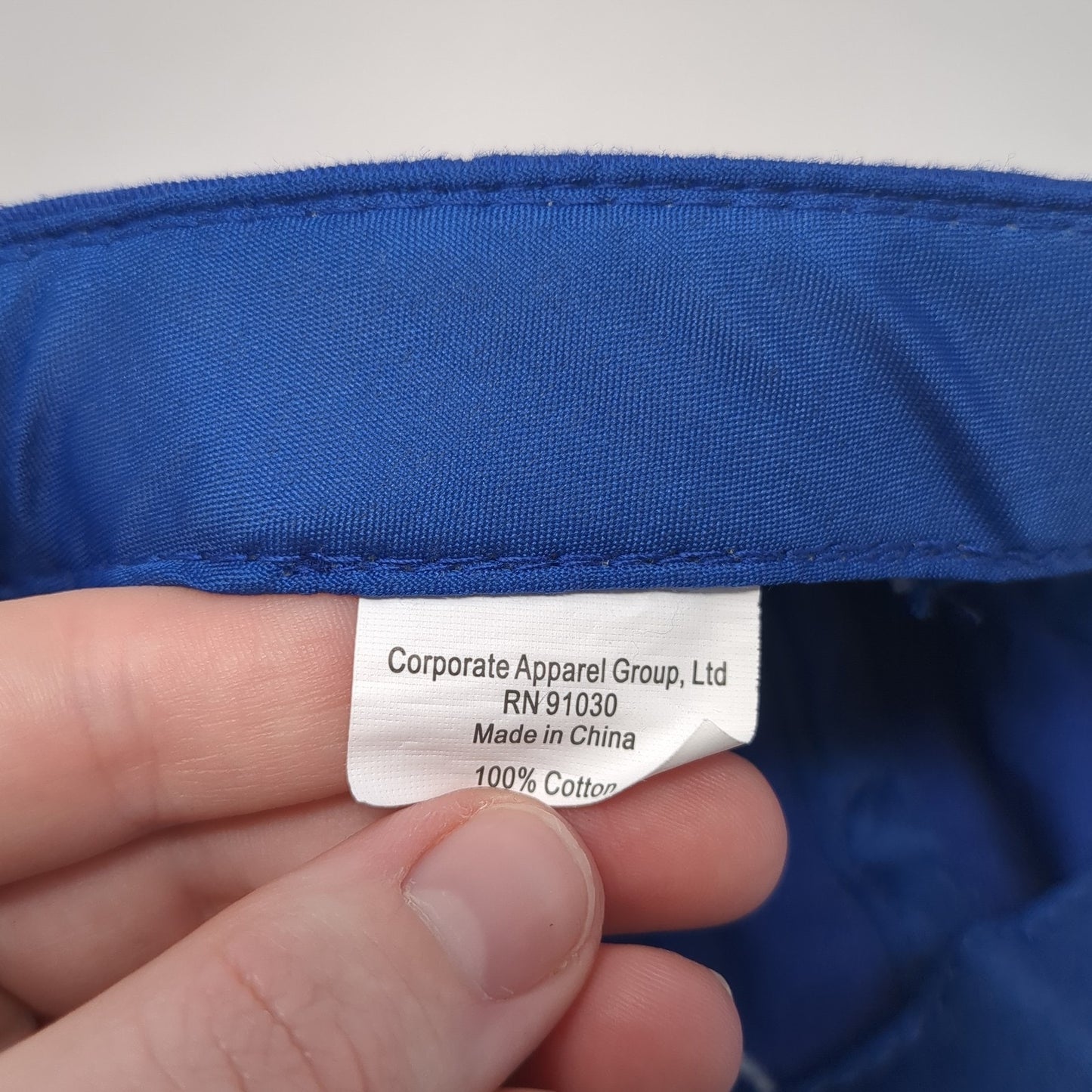 Lowe's Strapback Baseball Cap Blue One Size Adjustable Embroidered 6 Panel