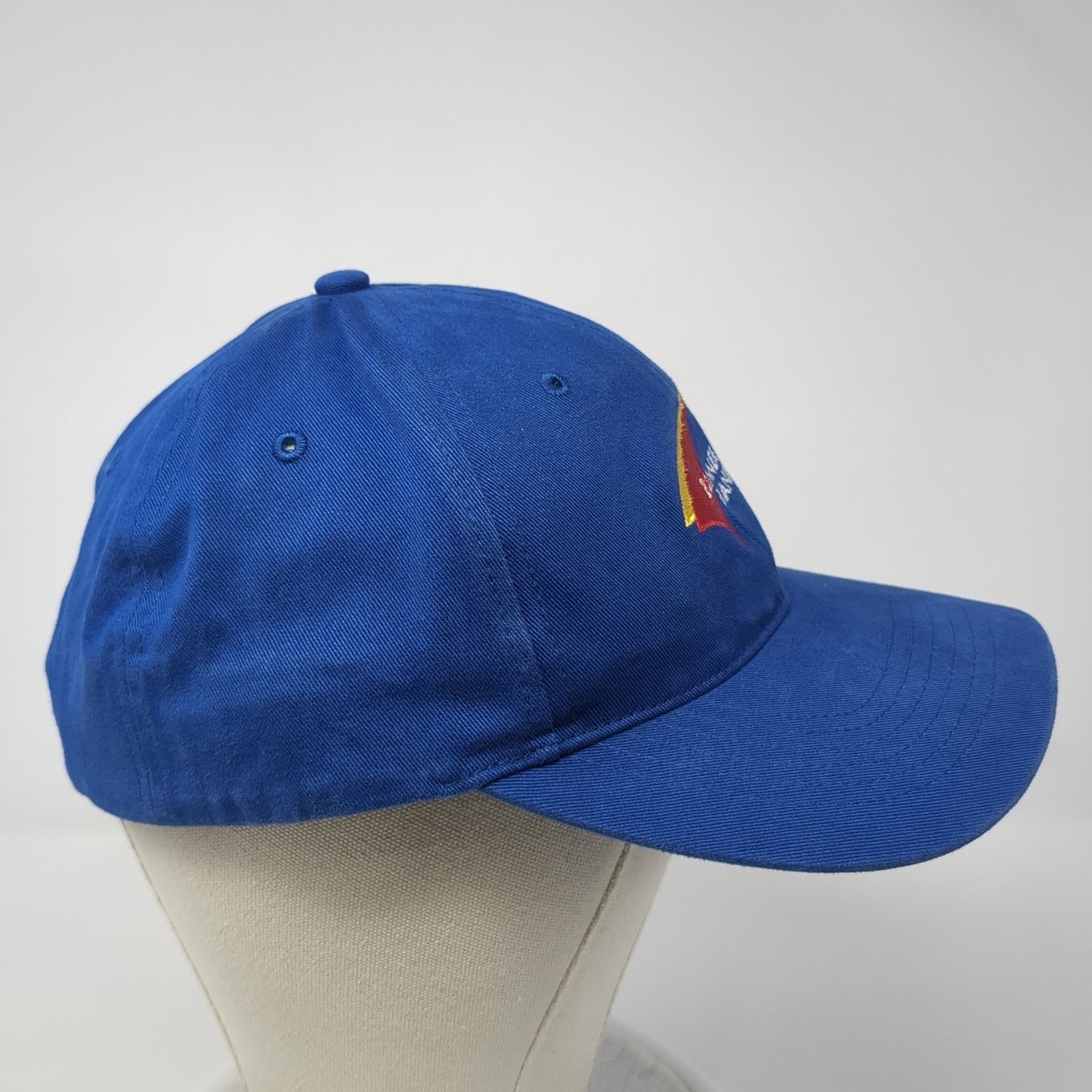 Banner Bank Strapback Hat Blue One Size Adjustable Embroidered Richardson