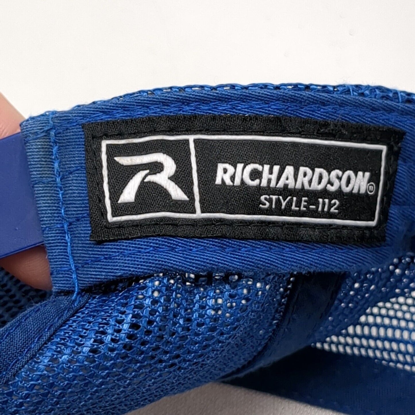 Richardson Snapback Trucker Hat Multi One Size Mesh Back Embroidered