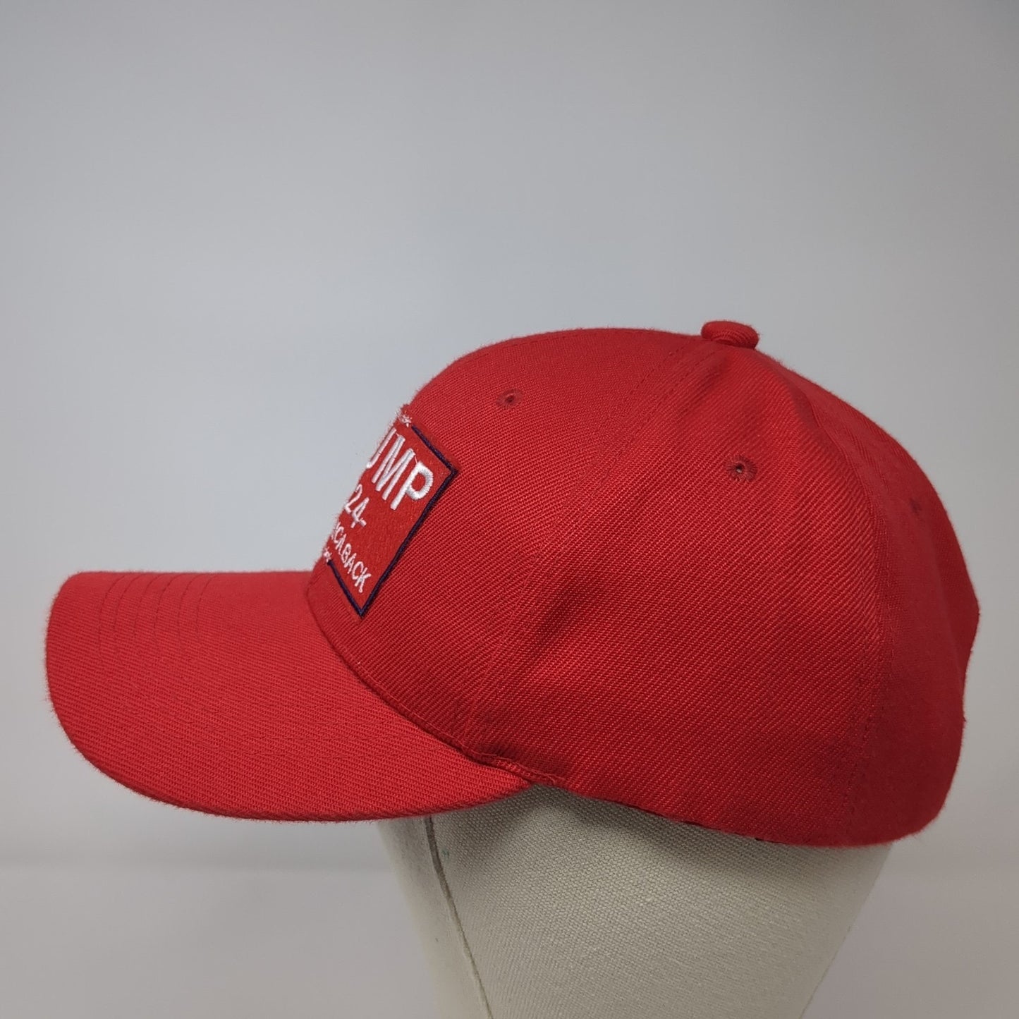 Trump 2024 Take America Back Strapback Hat Red One Size Embroidered