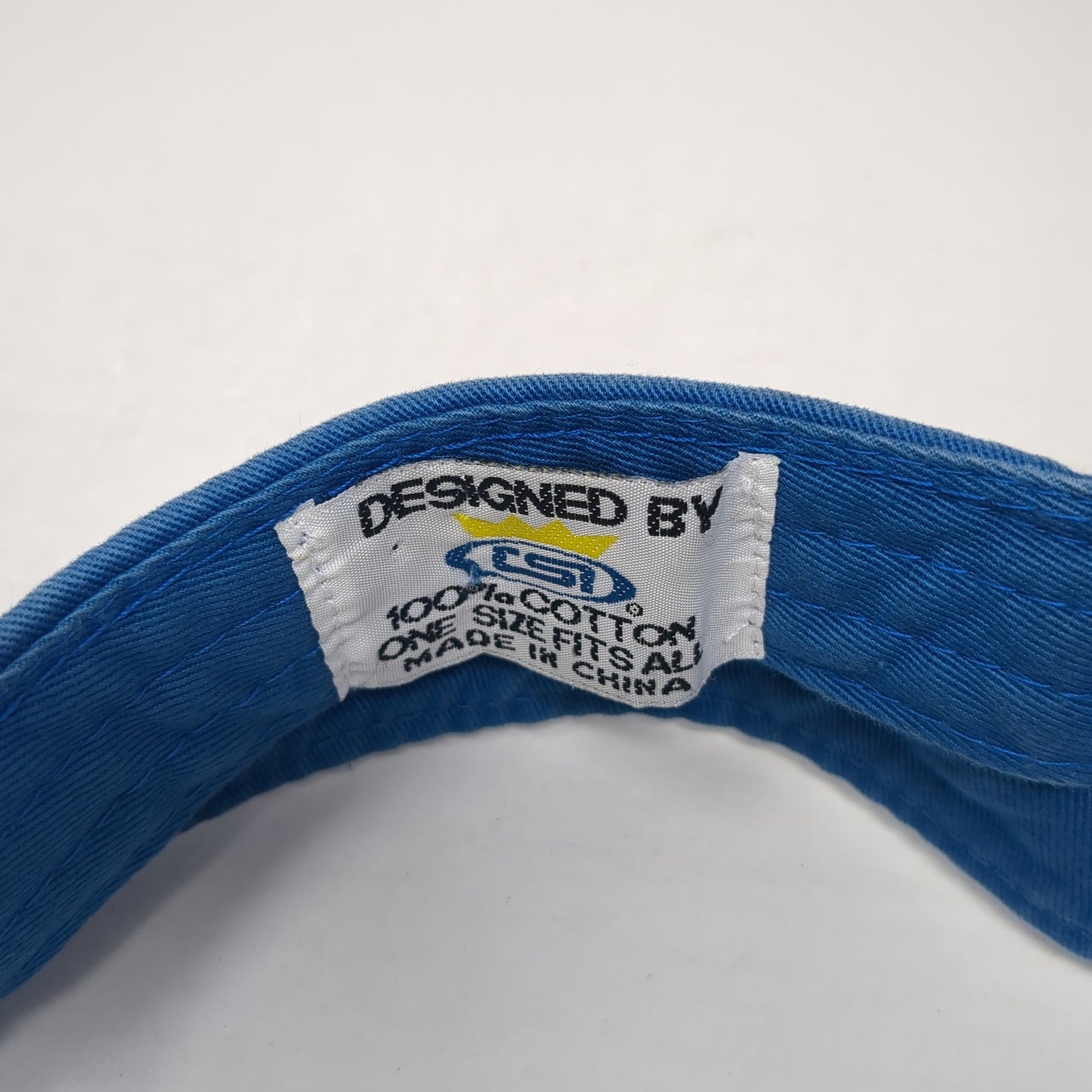 Family Land Waterpark Resort Strapback Visor Hat Blue One Size Adjustable