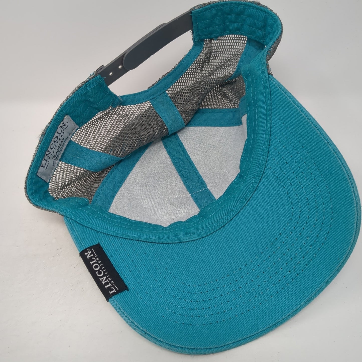 Locally Grown Farm Girl Snapback Trucker Hat Blue One Size Mesh Back