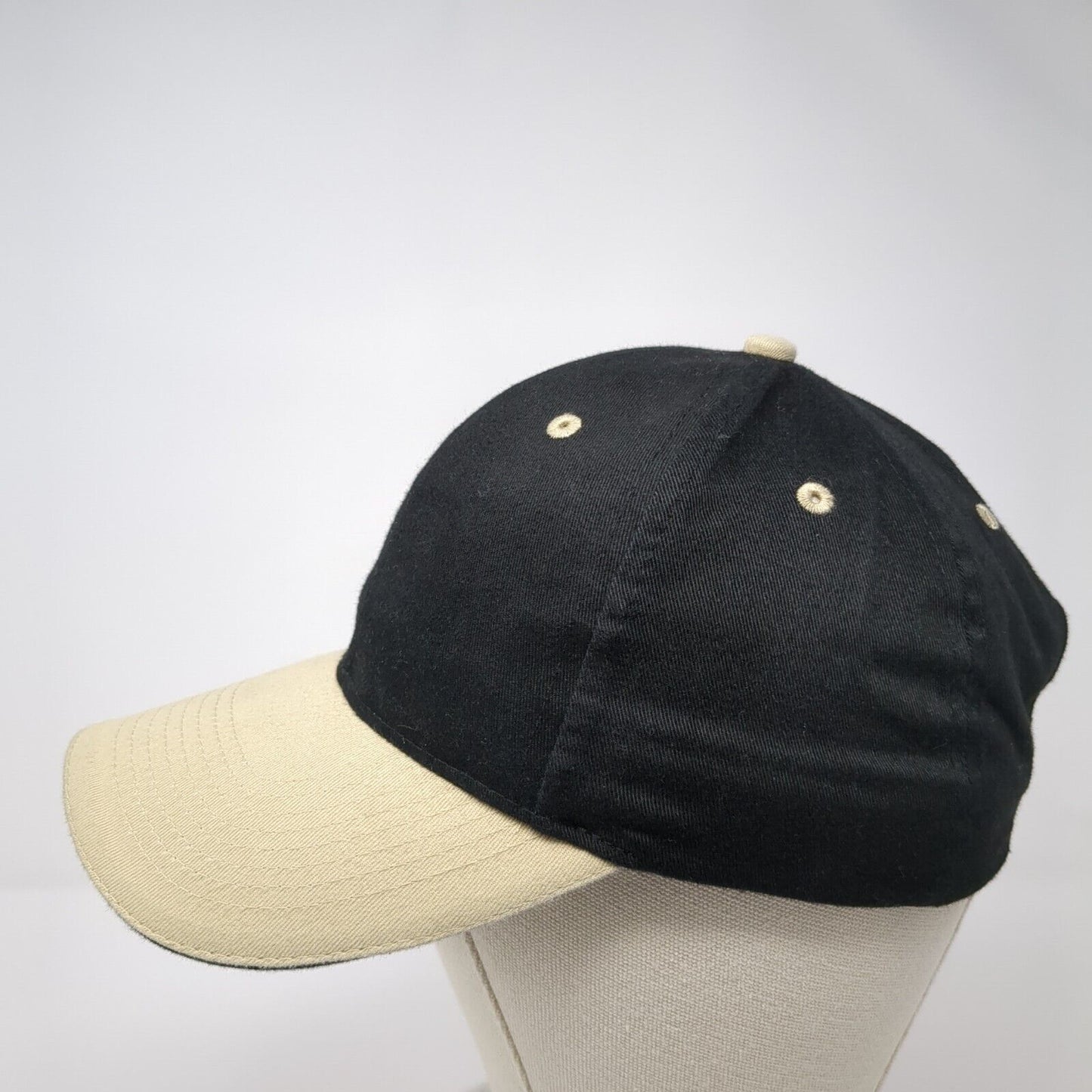 Otto Slideback Hat Black One Size Adjustable Colorblock Vented Holes 6 Panel