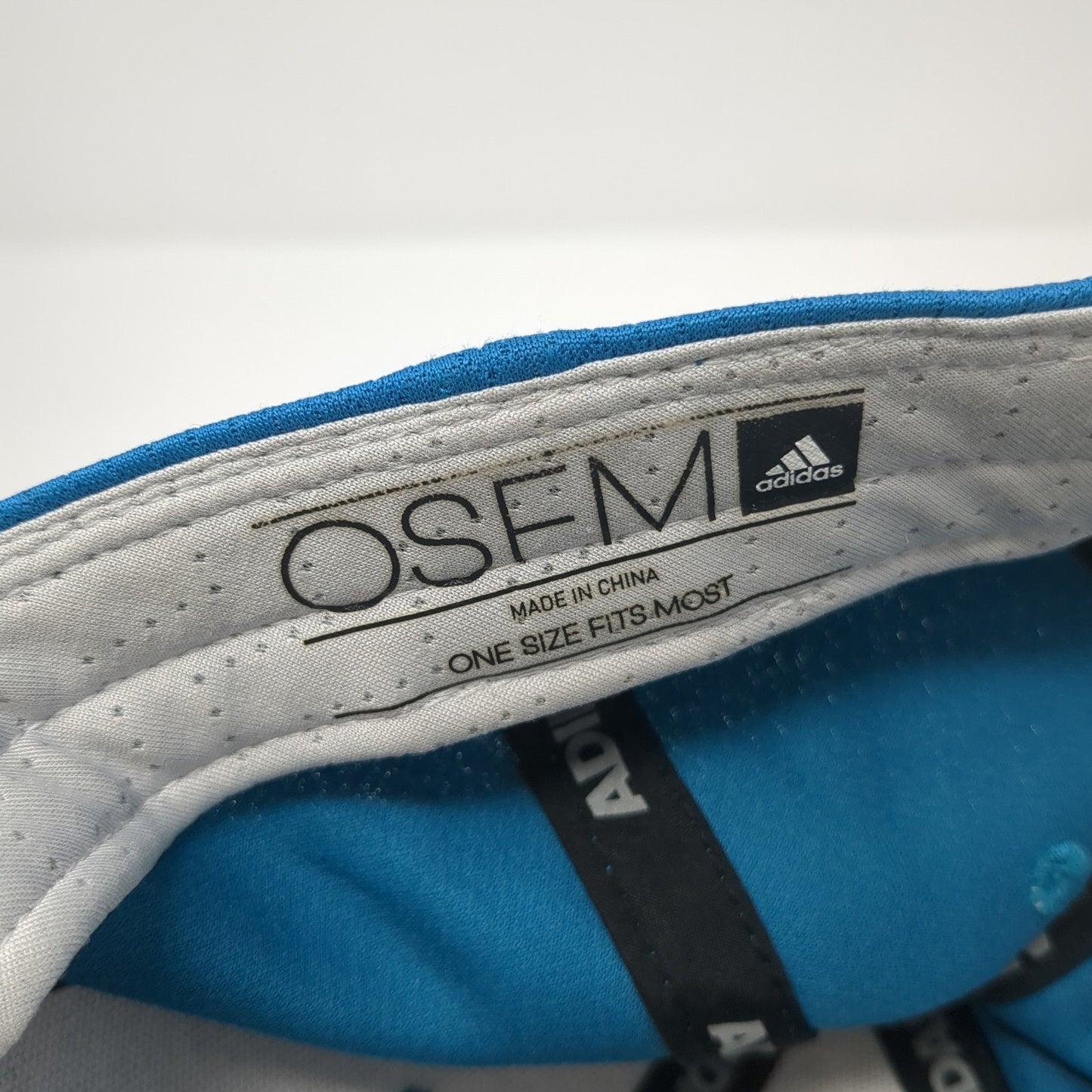 Adidas Strapback Baseball Cap Blue One Size Adjustable Embroidered 6 Panel