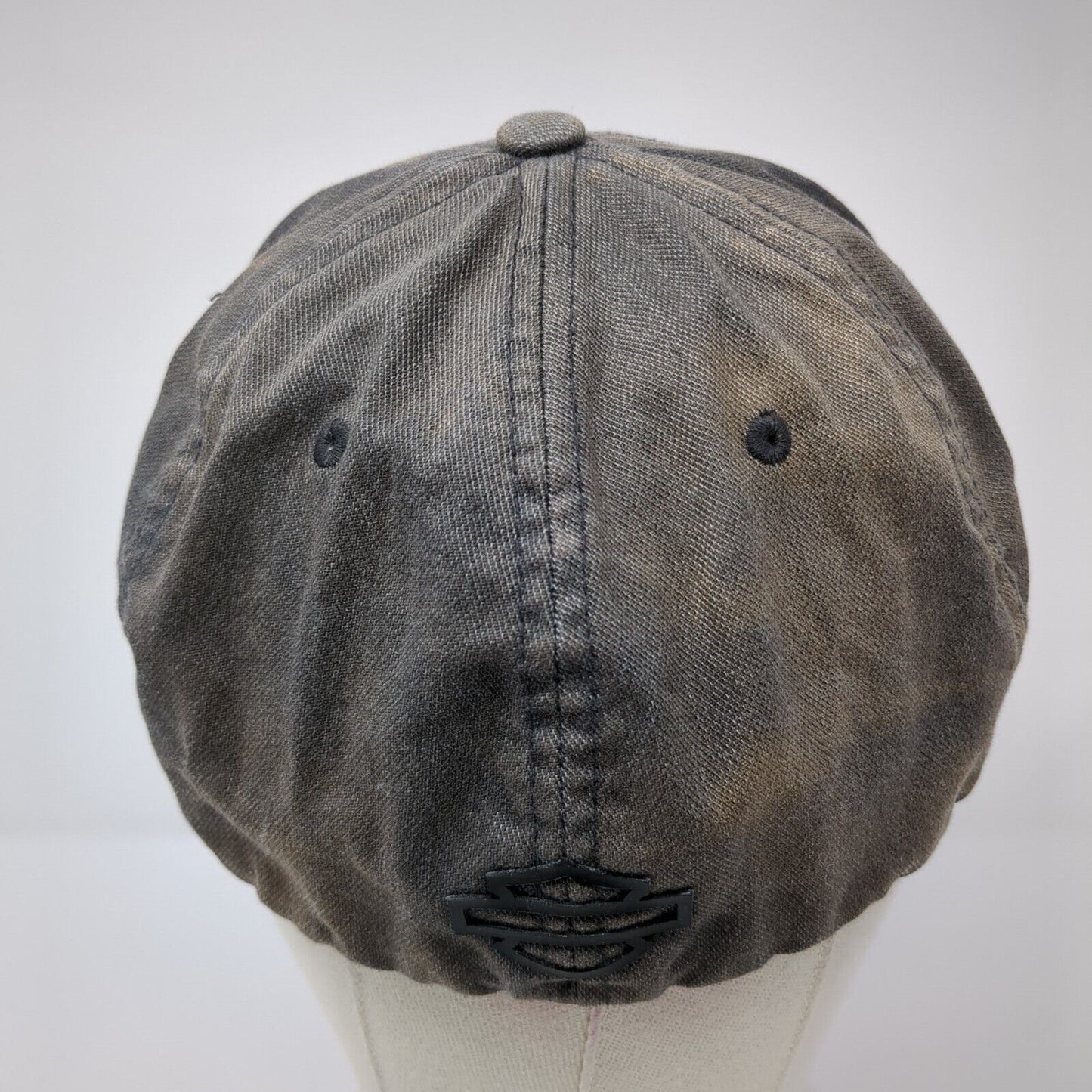 Harley-Davidson Motorcycles Fitted Hat Gray S/M Flexfit Embroidered 6 Panel