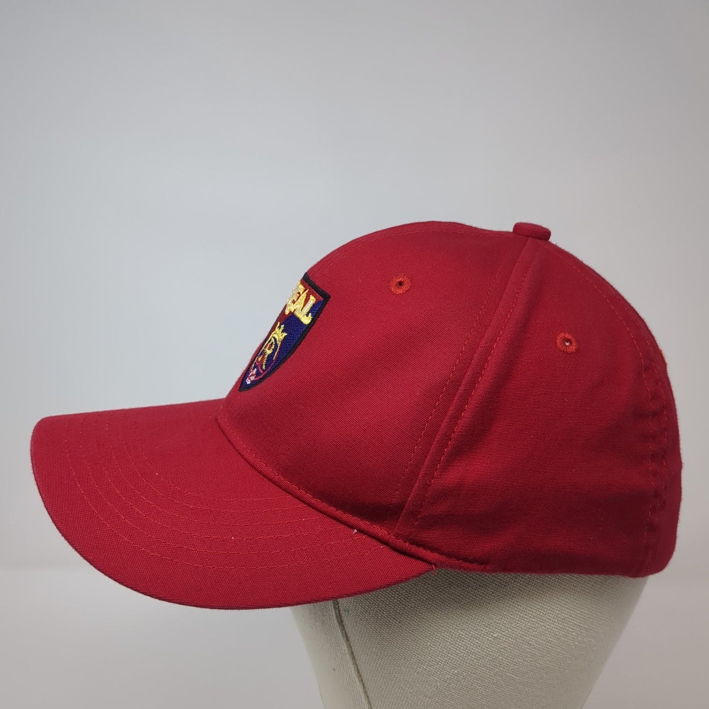 Real Salt Lake Fitted Hat Red XL Embroidered Unifit By Fahrenheit