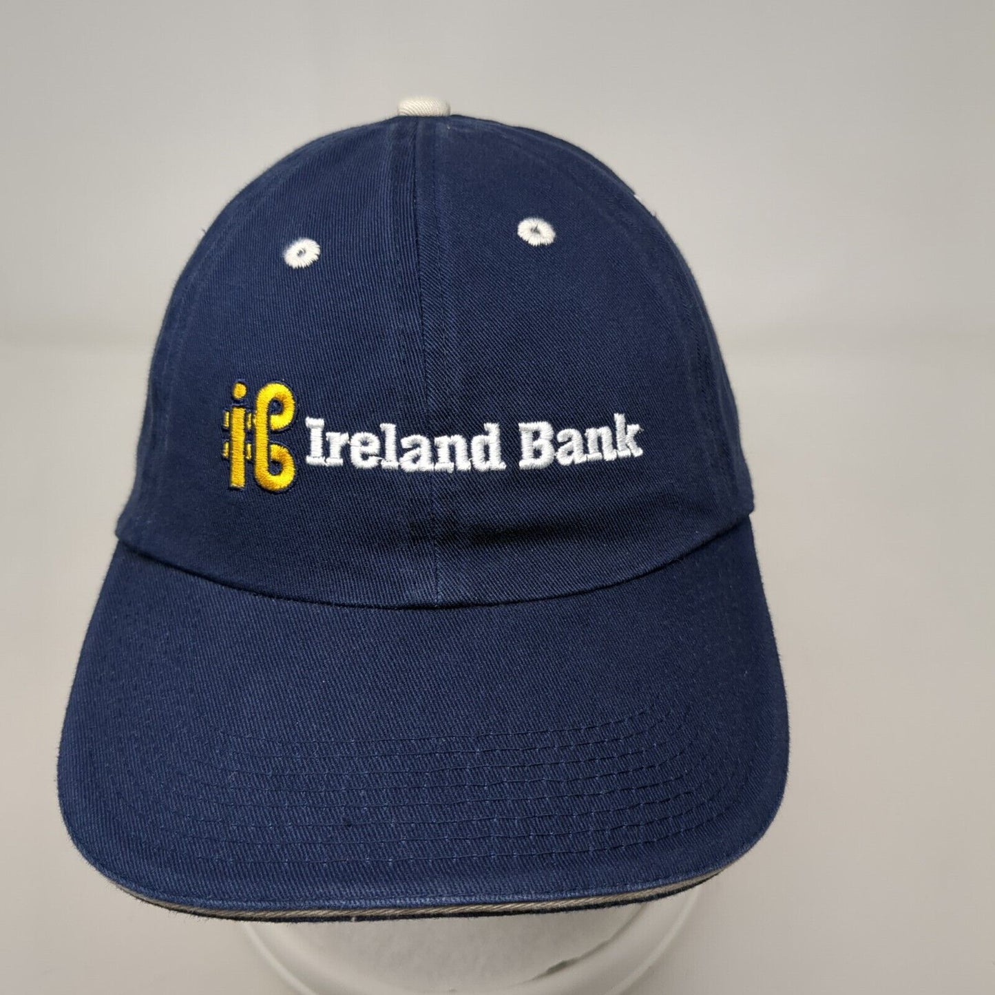 Ireland Bank Slideback Hat Blue One Size Embroidered Fahrenheit 6 Panel