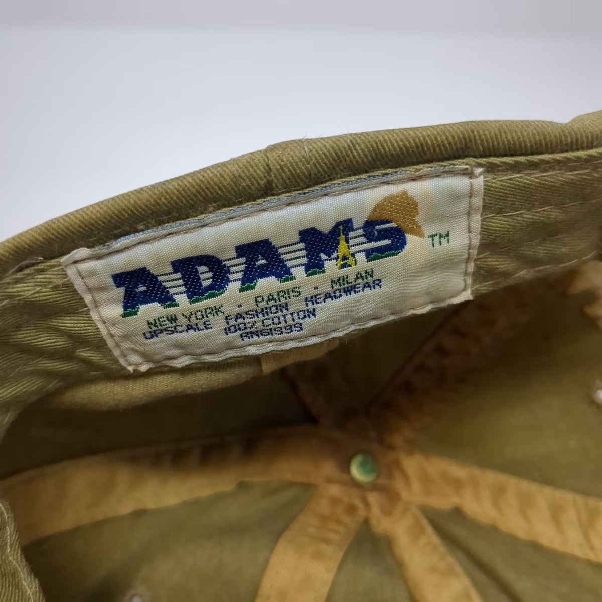 Adams Human Rights Campaign HRC Logo Cap Brown Blue One Size Slideback Hat